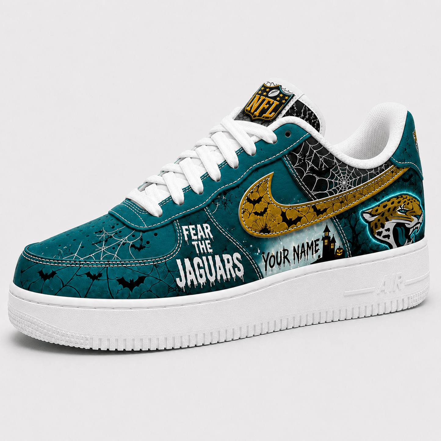 JAC x NFL Fear The Team Halloween AF1 Sneakers 1807