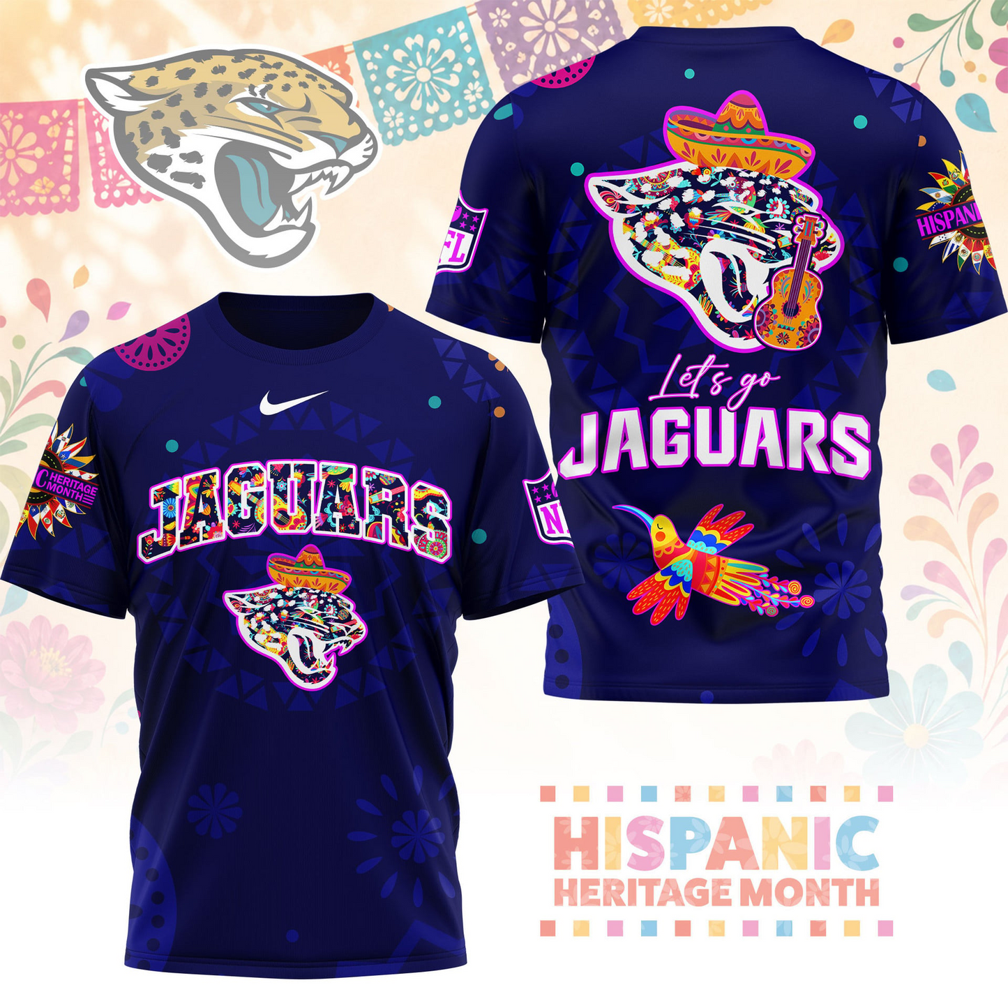 JAC x NFL Hispanic Heritage Fiesta 3D Shirt 2007