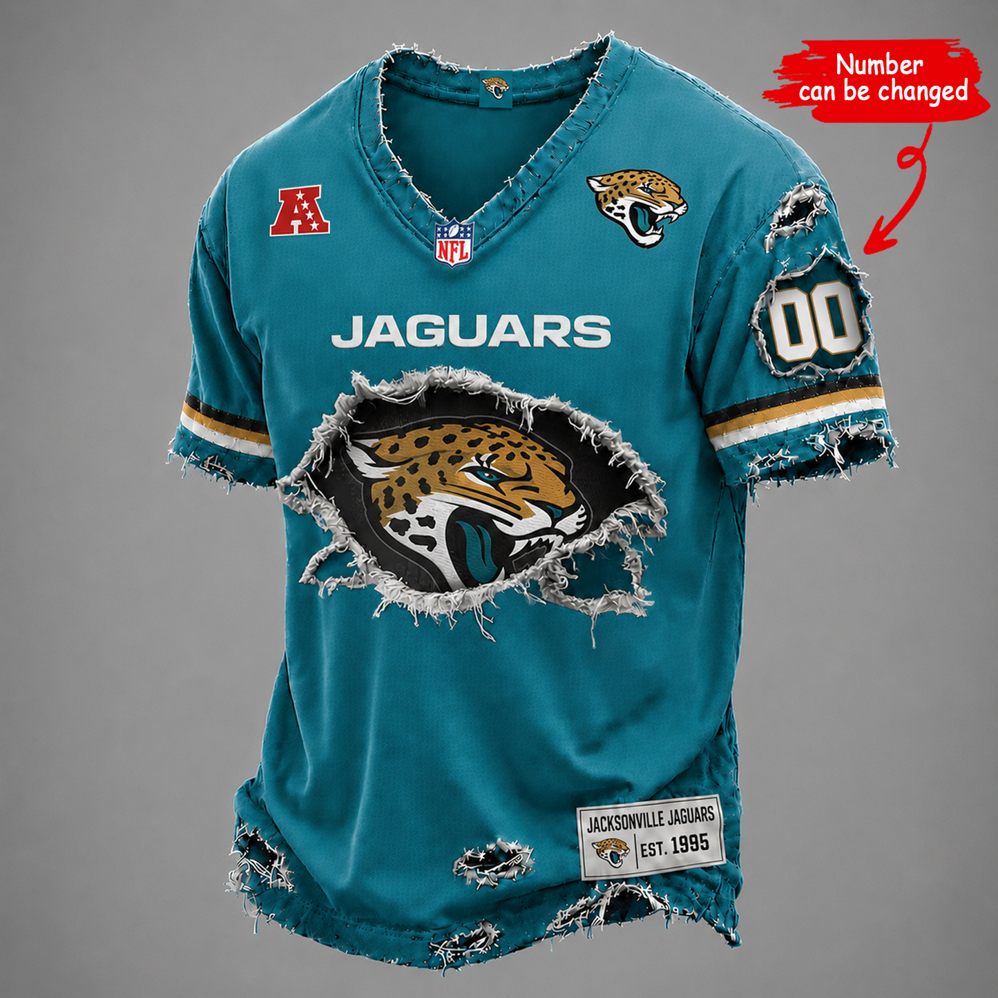 JAC x NFL LUXURY V-Neck T-Shirt V2 1506