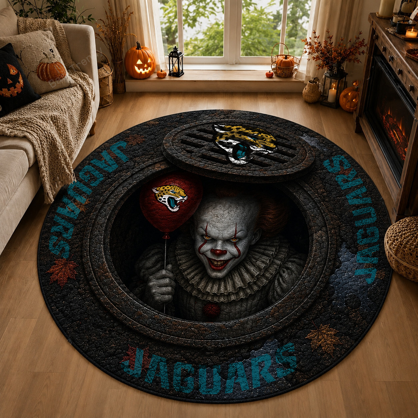 JAX x NFL Halloween IT Rug