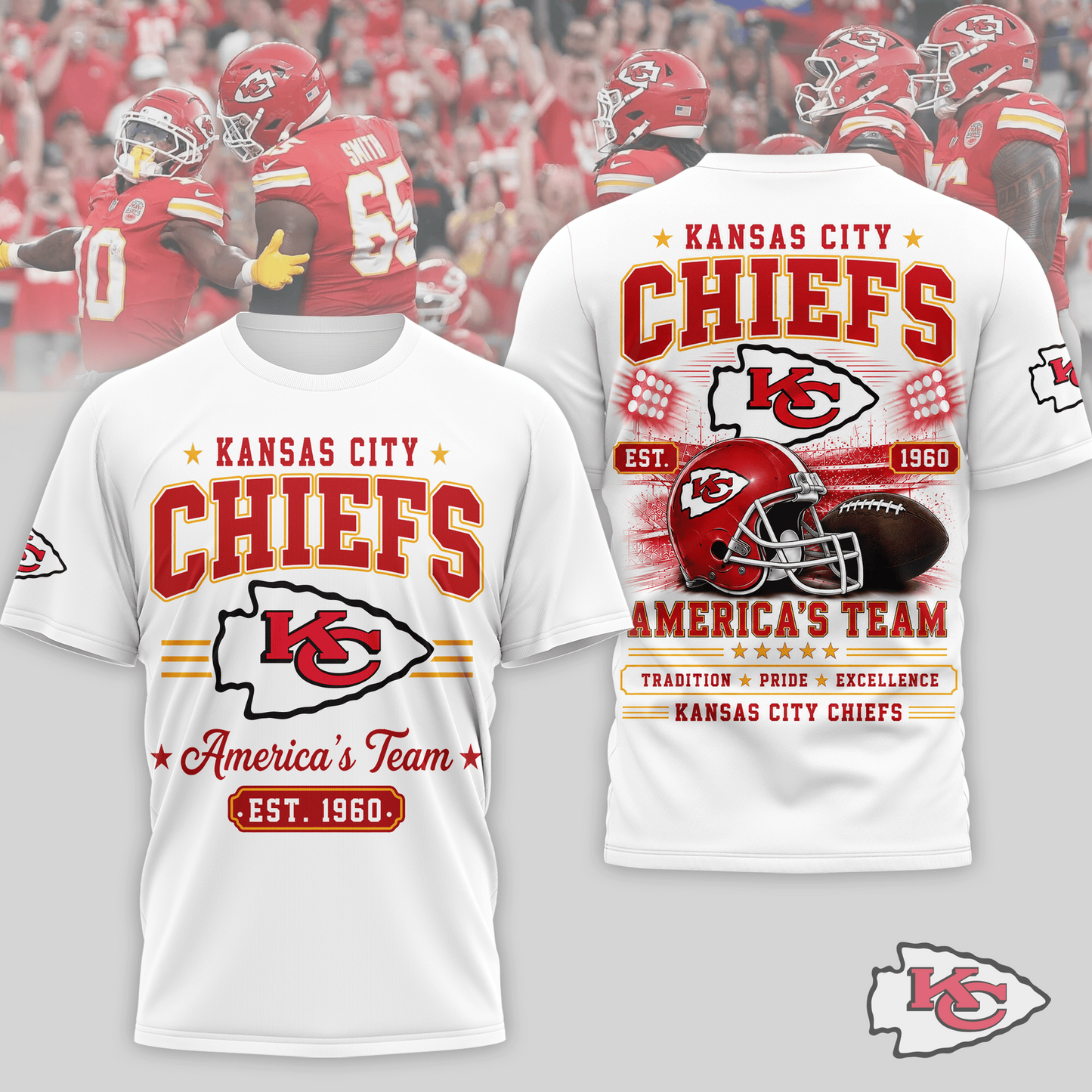 KC x NFL Premium Team Tradition Pride 3D Shirt