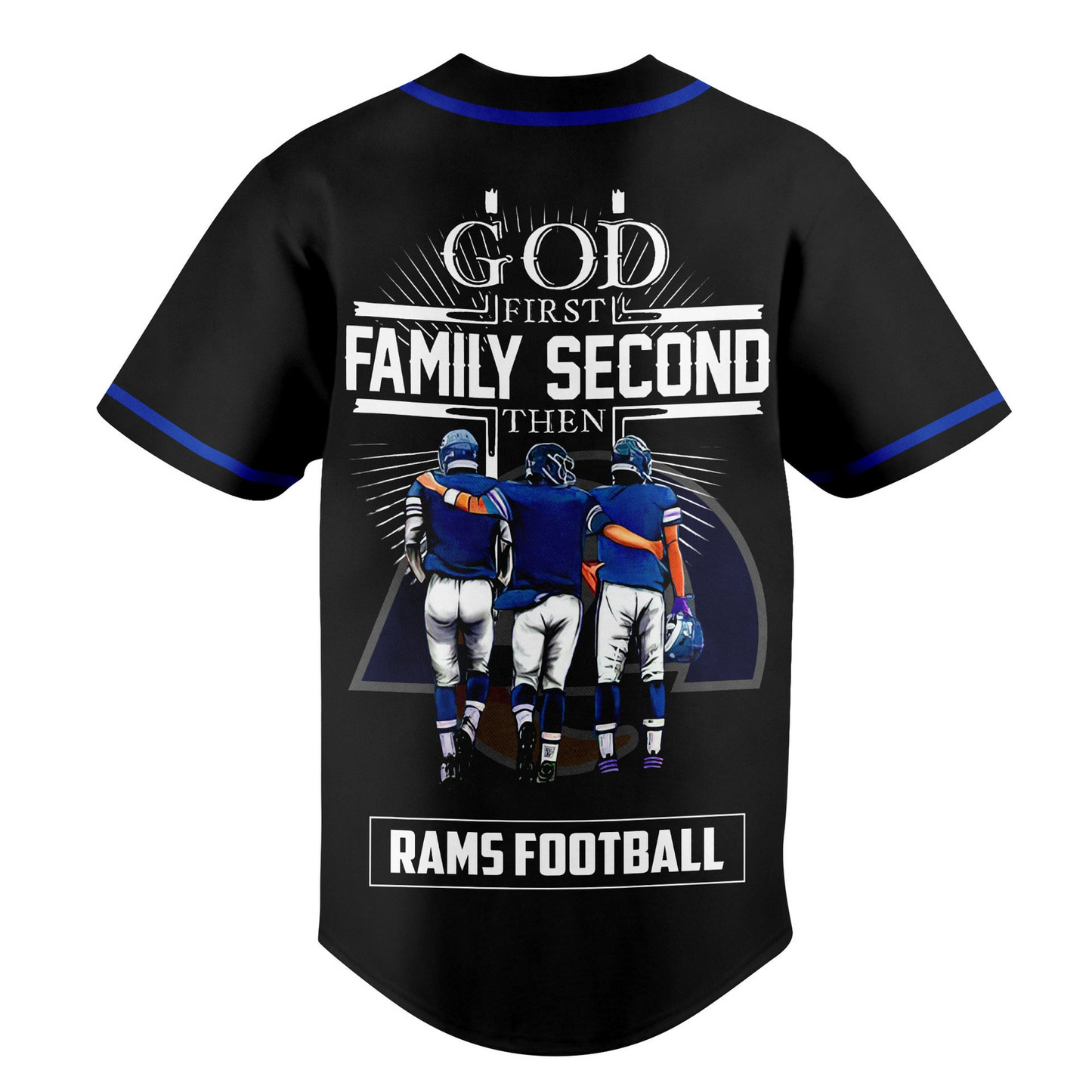 LAR x NFL God First, Family Second ƒ?? Faith & Brotherhood Football Jersey