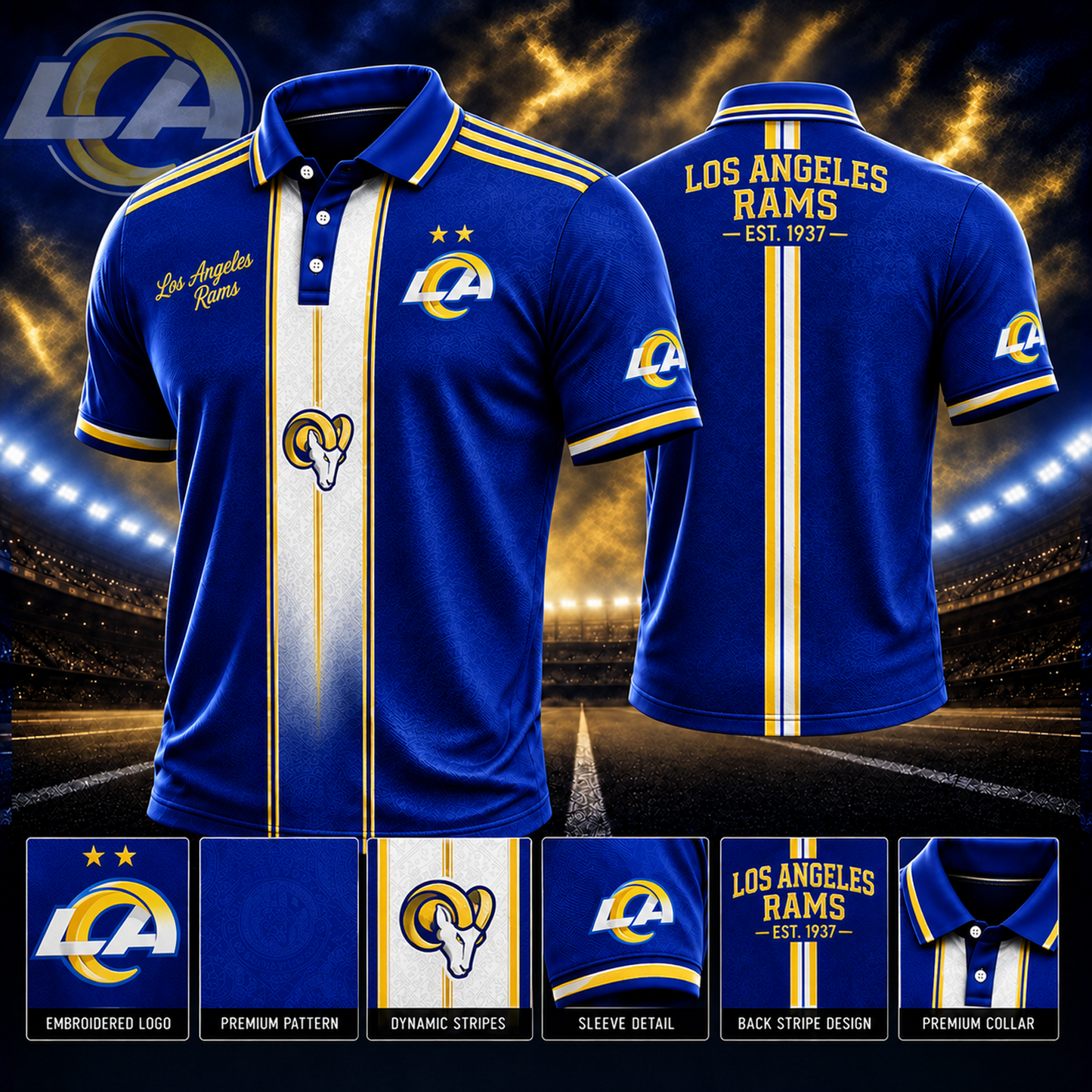 LAR x NFL Polo Shirt Limited Edition