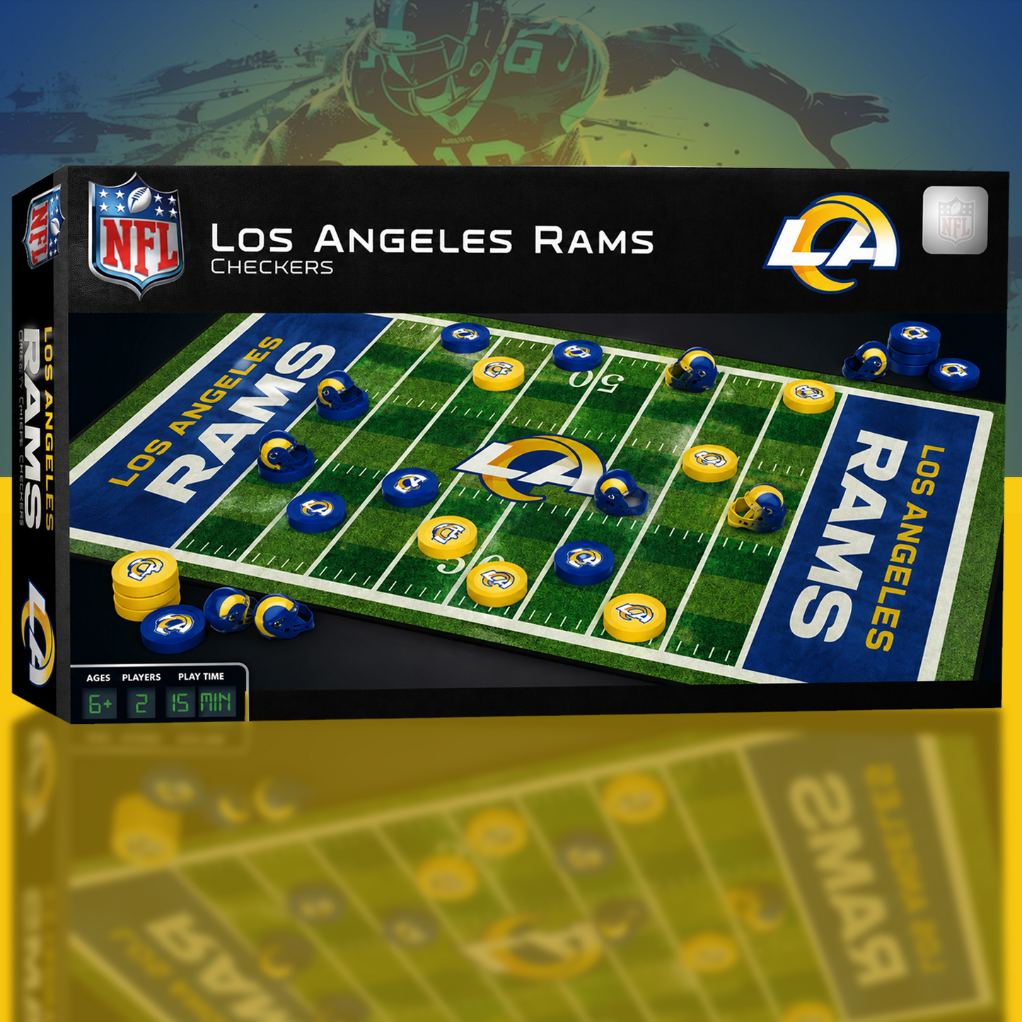 LAR x NFL Premium Checkers Game