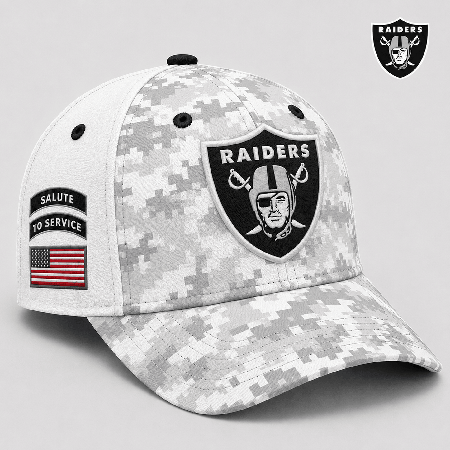 LV x NFL Premium Salute to Service Digital Camo Cap