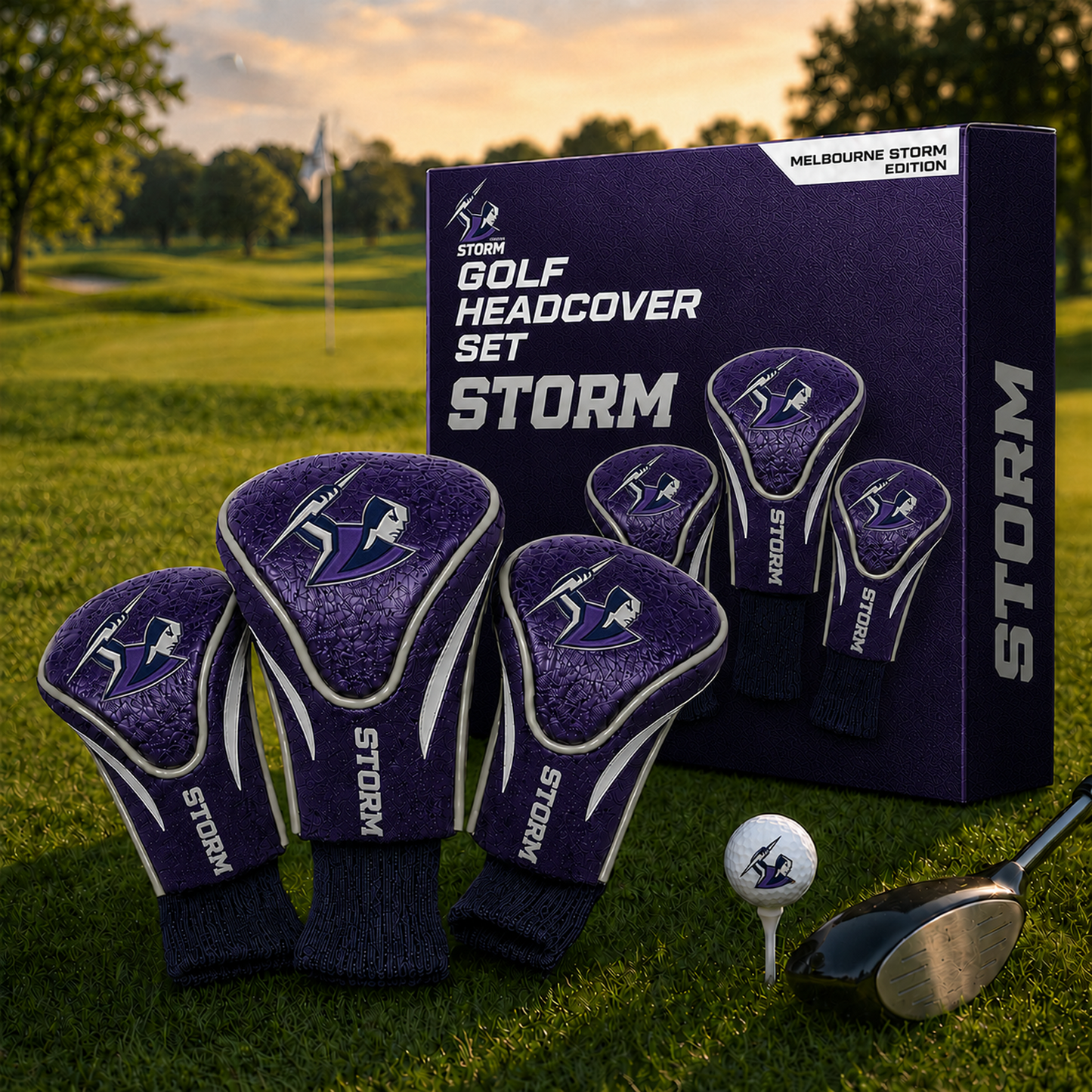 MEL Team Golf NRL 3-Pack Contour Sock Headcovers