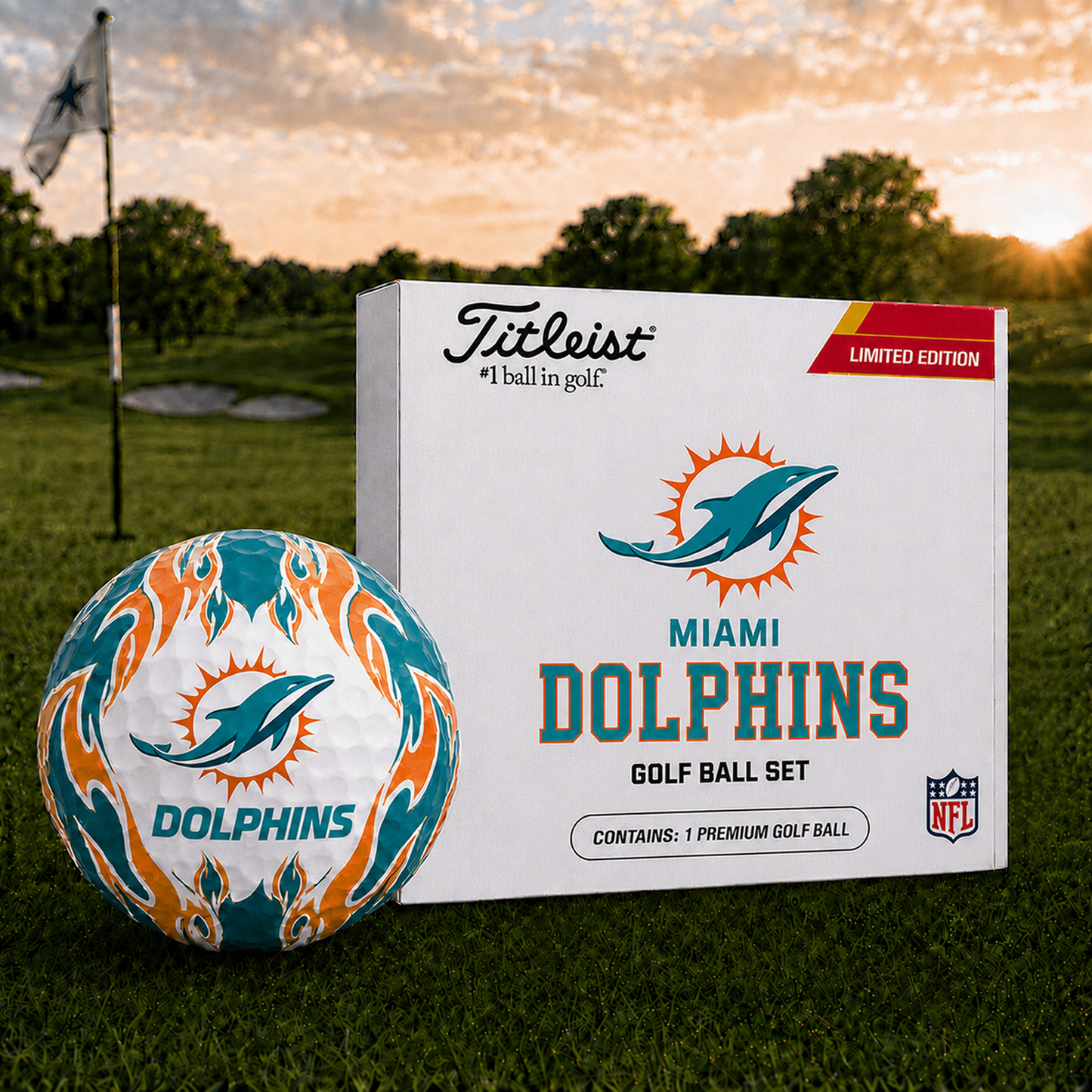 MIA x NFL Inspired Golf Ball Set Premium Golf Balls V3