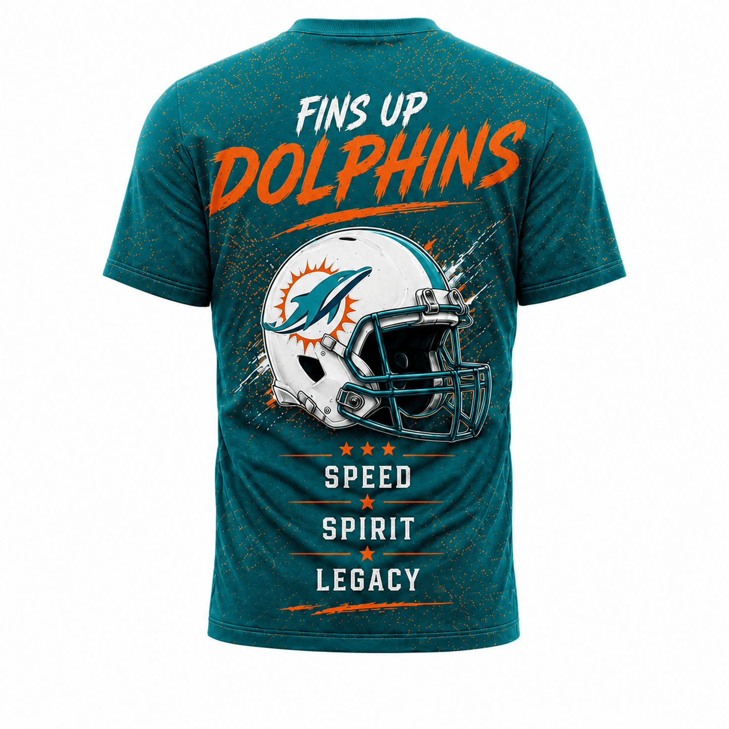 MIA x NFL Premium Skyline Pride Football T-Shirt