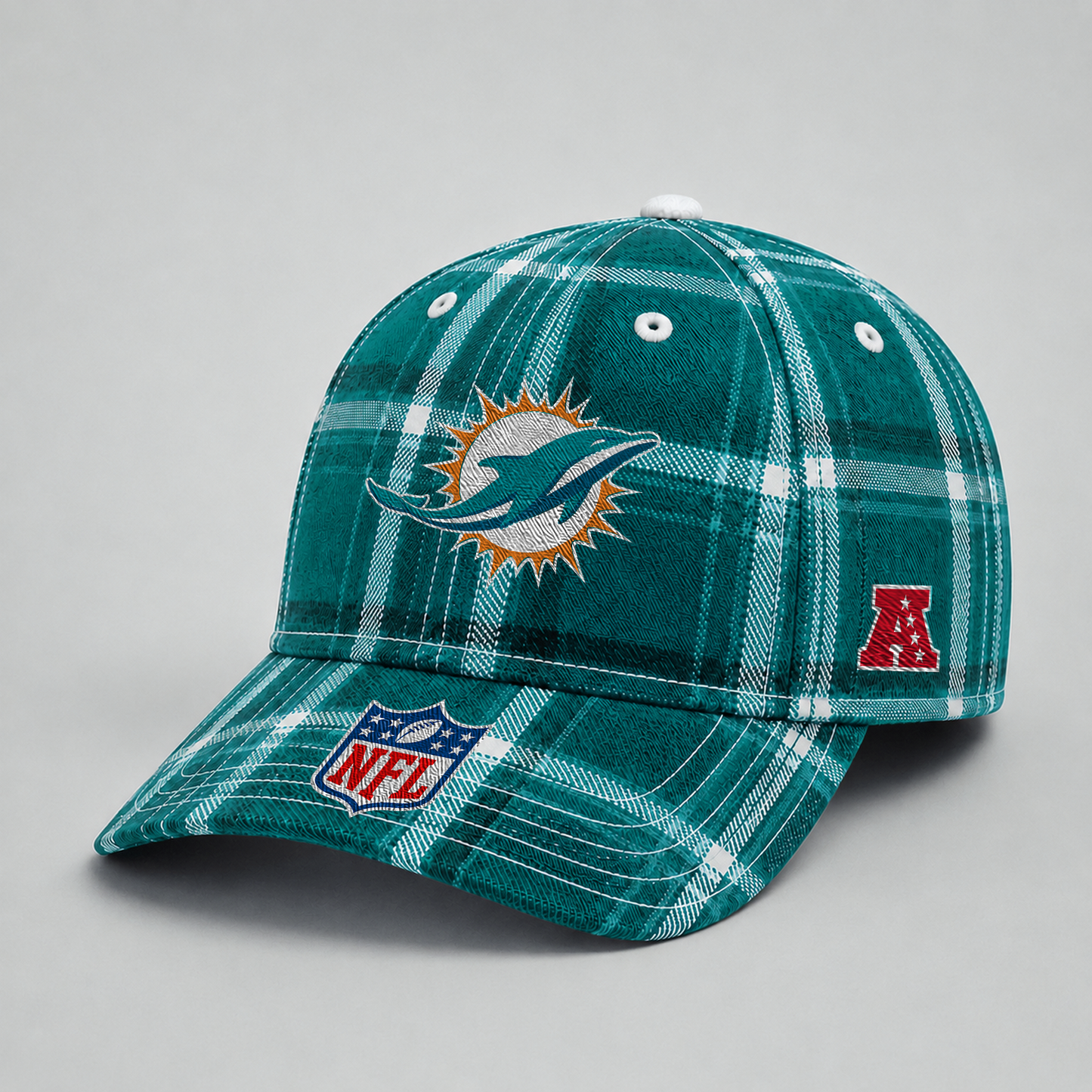 MIA x NFL Premium Varsity Plaid Cap