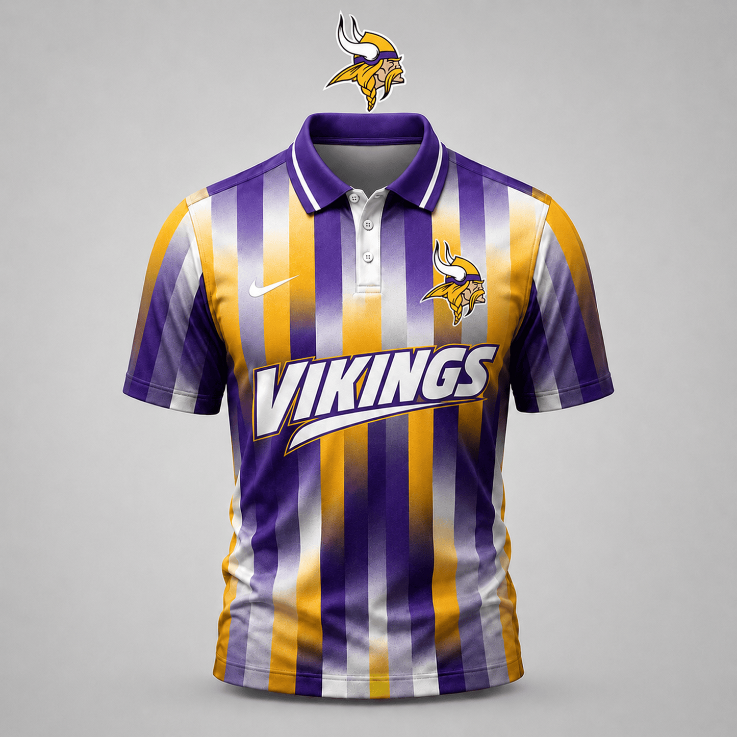 MIN x NFL Premium Team Polo Shirt For Men Football