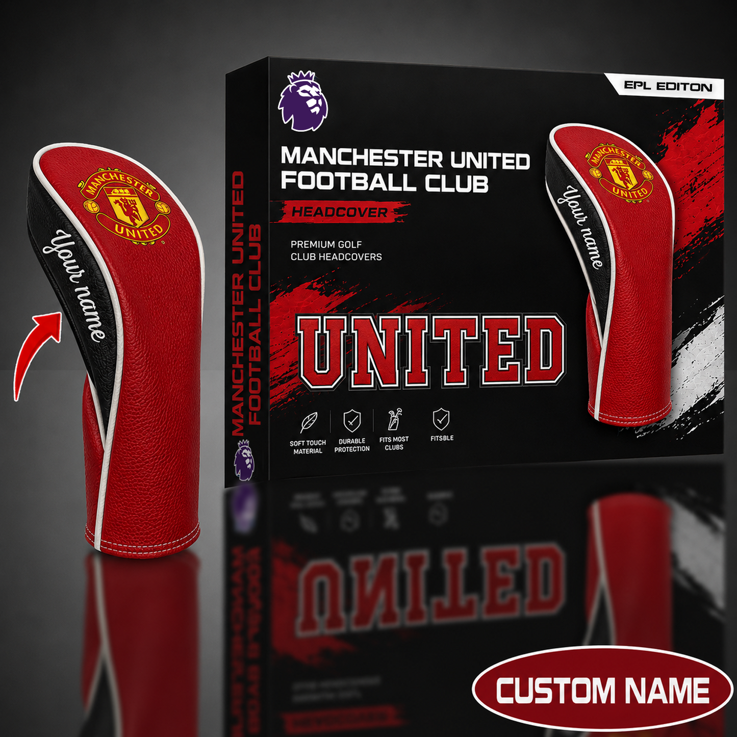 MU x EPL WinCraft Golf Club Fairway Headcover