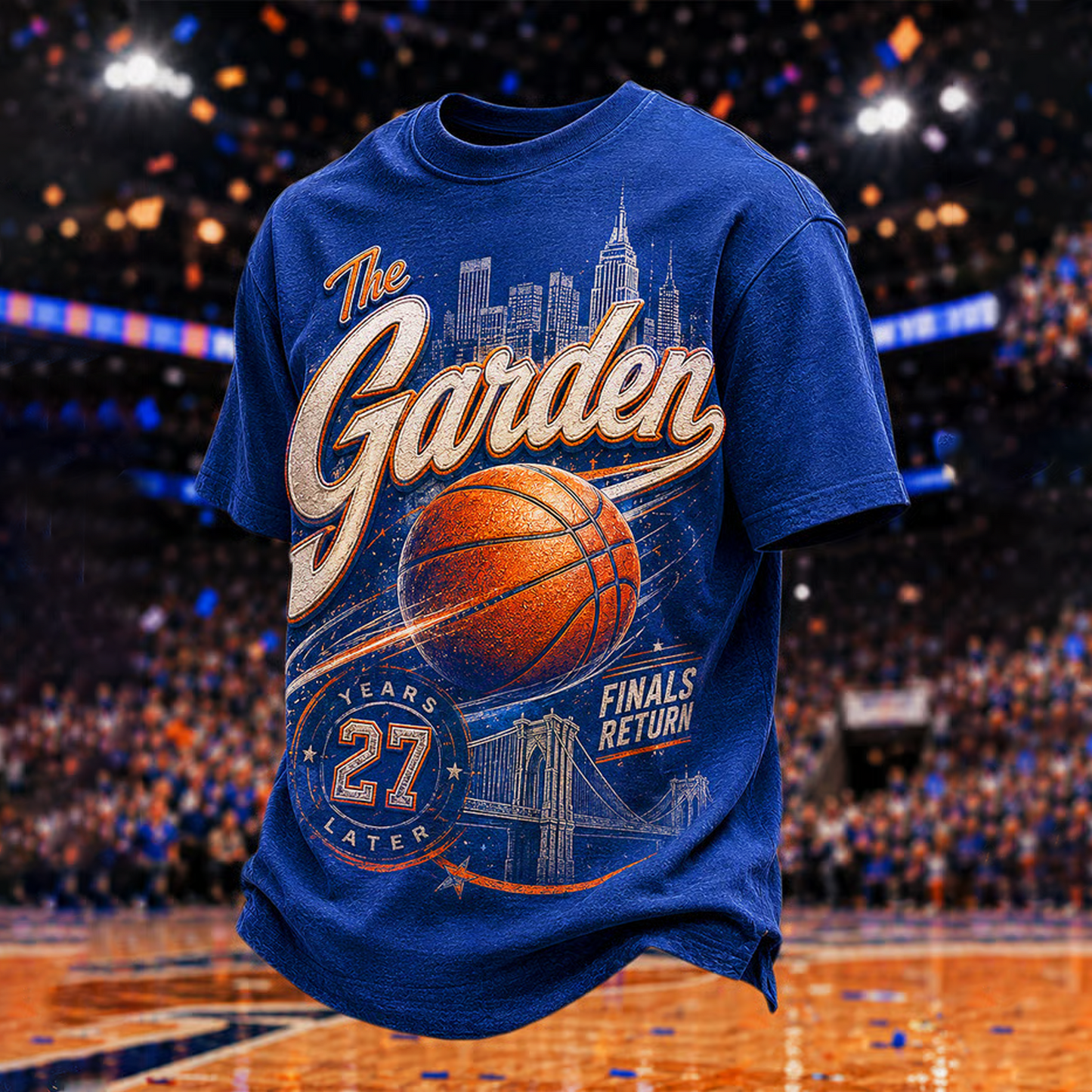 Men's NBA x NYK Basketball Lovers Printed Casual T-shirt V2 DATND TANTD 290526