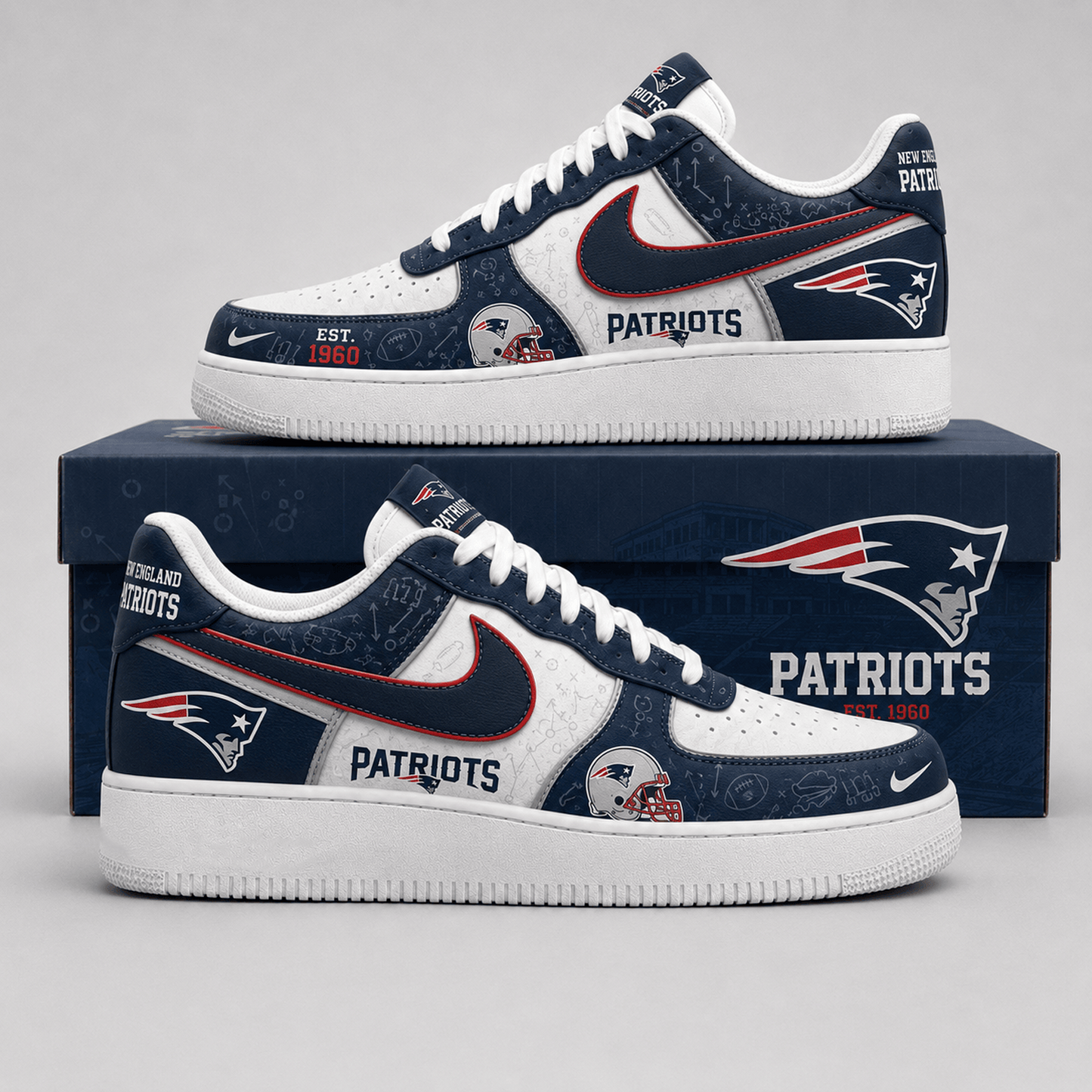 NE x NFL Game Ready Fan AF1 Shoes