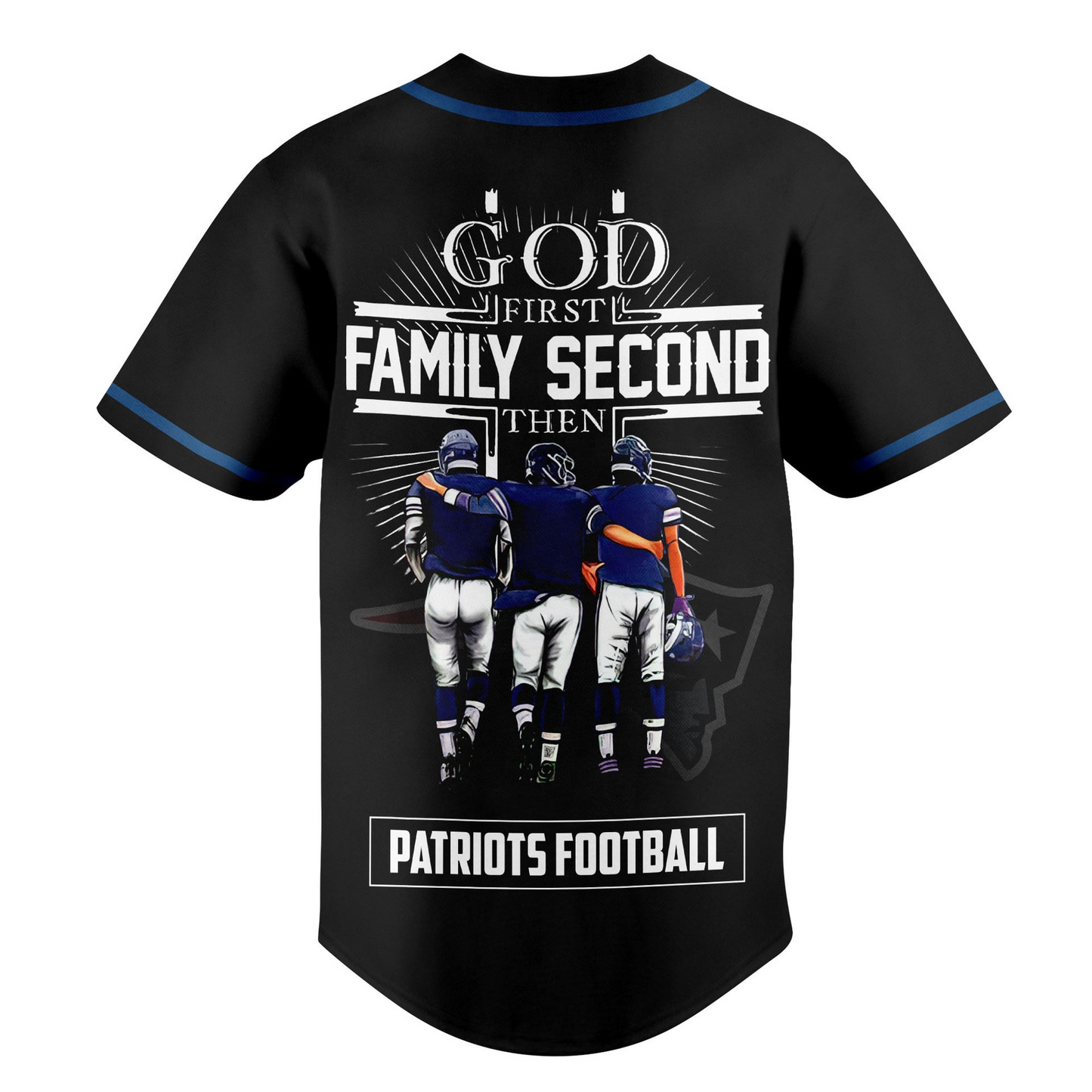 NE x NFL God First, Family Second ƒ?? Faith & Brotherhood Football Jersey