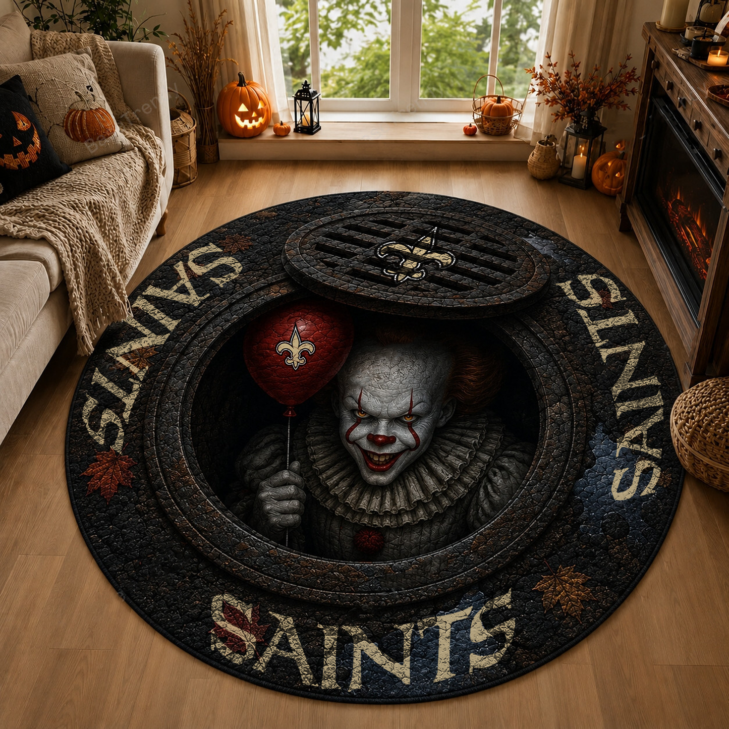 NO x NFL Halloween IT Rug