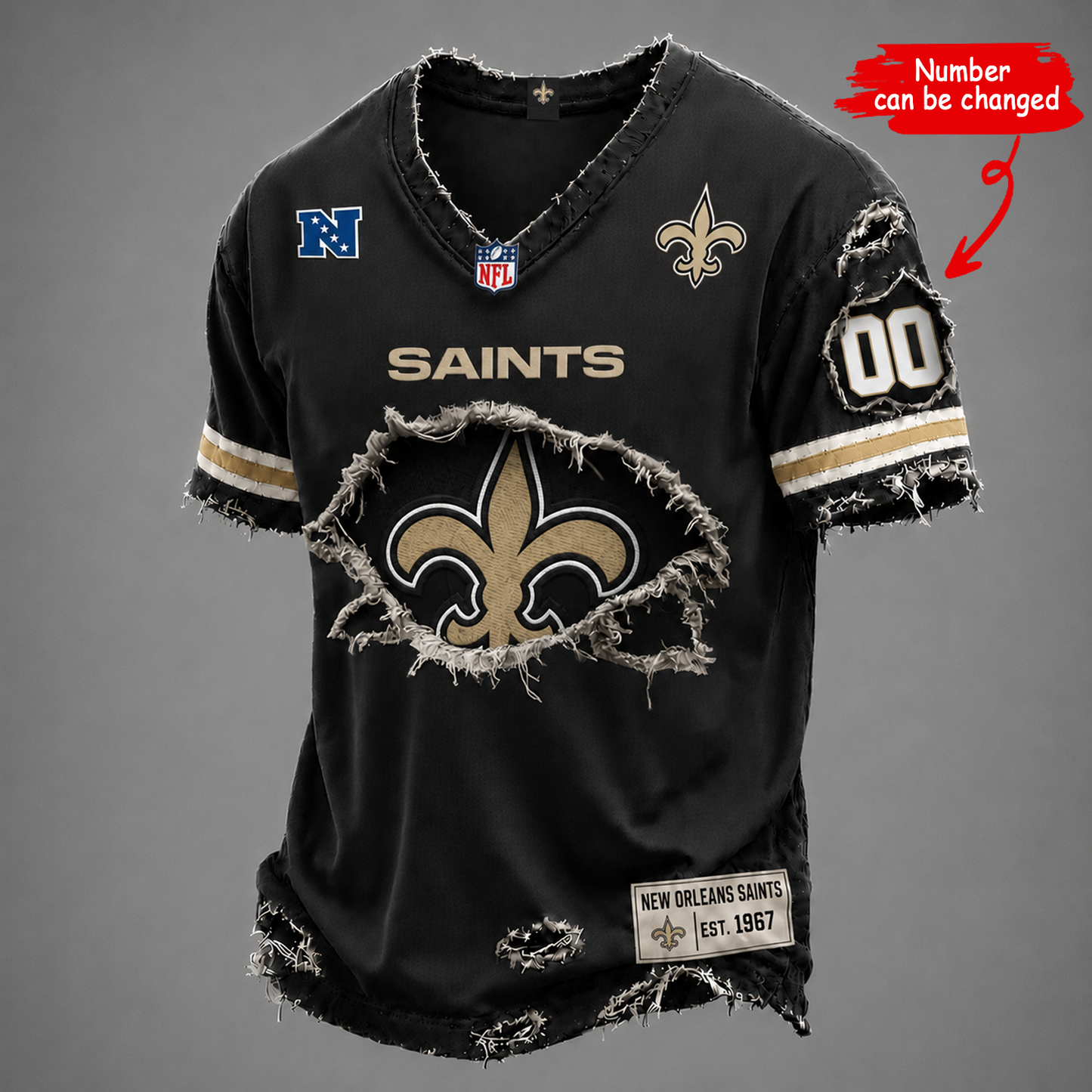 NO x NFL LUXURY V-Neck T-Shirt V2 1506