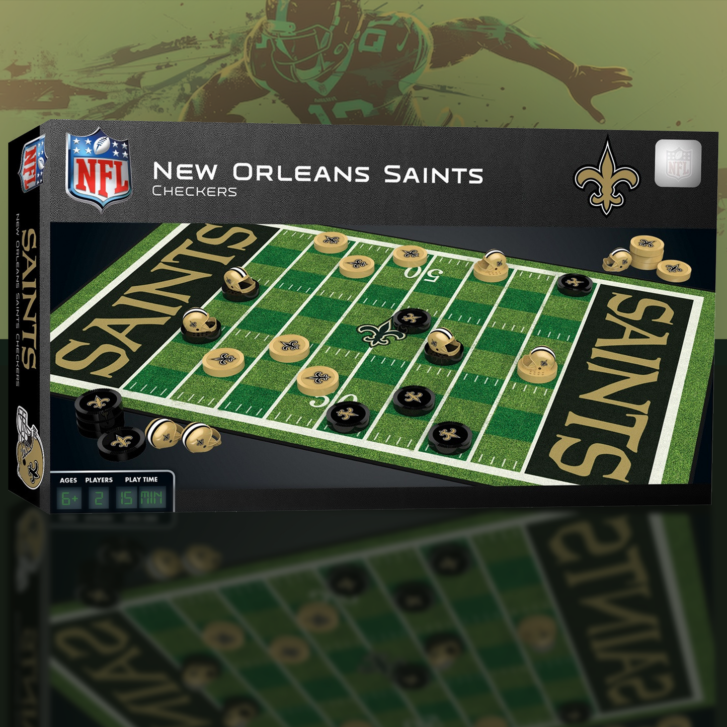 NO x NFL Premium Checkers Game