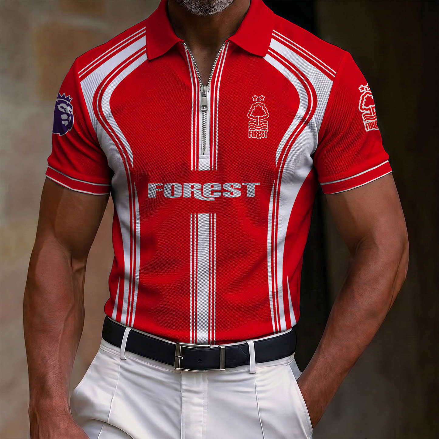 NOT x EPL Lapel Zip POLO Shirt