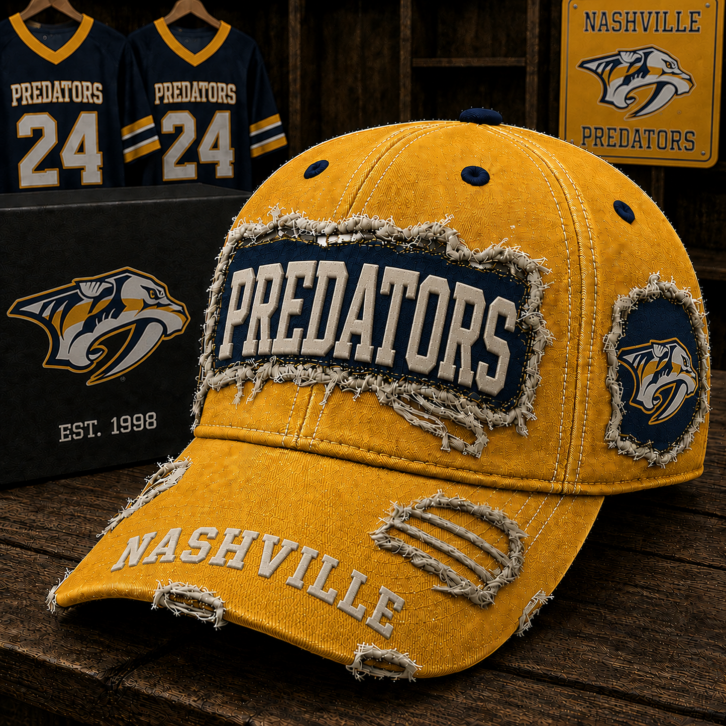 NSH x NHL Premium Patch Cap