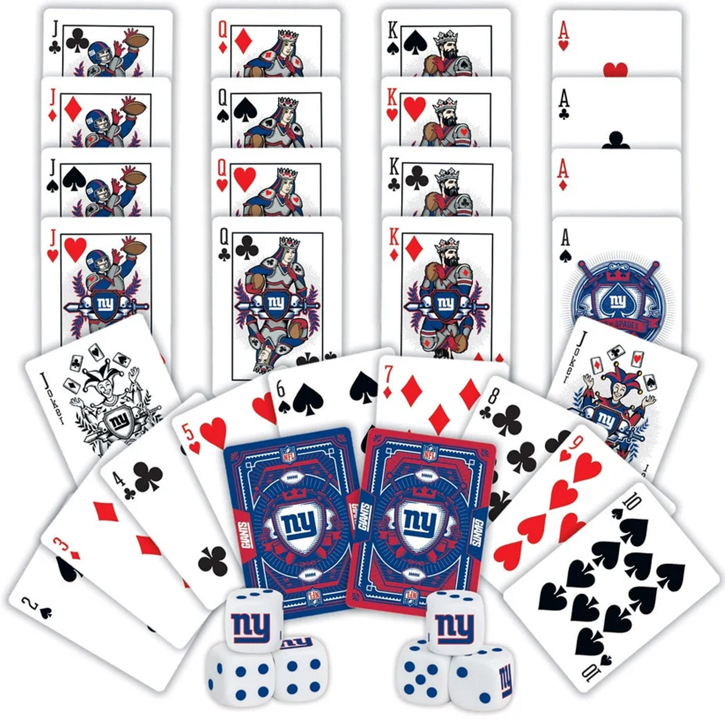 NYG x NFL 2-Pack Playing Cards & Dice Set
