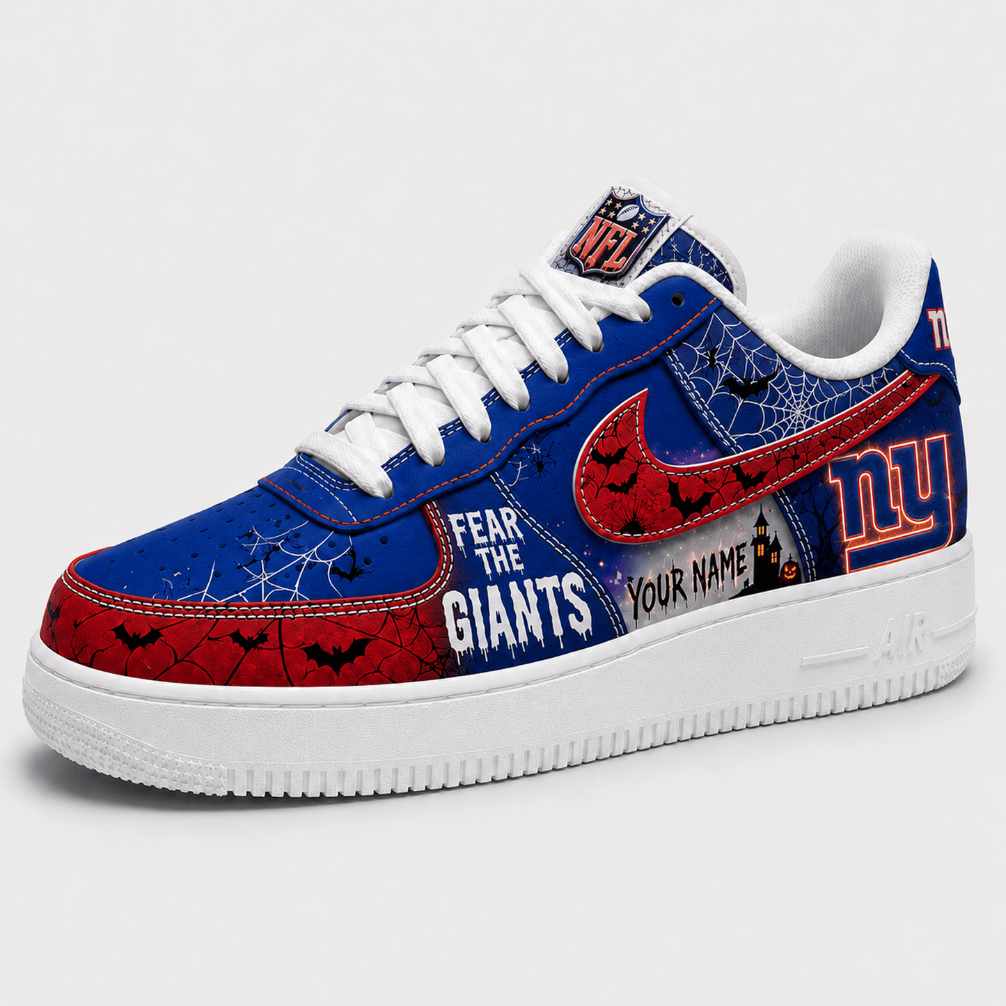 NYG x NFL Fear The Team Halloween AF1 Sneakers 1807
