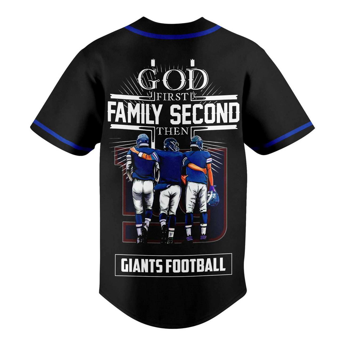 NYG x NFL God First, Family Second ƒ?? Faith & Brotherhood Football Jersey