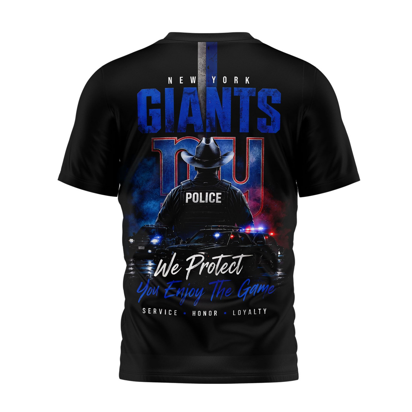 NYG x NFL Premium Police Tribute Team 3D Shirt