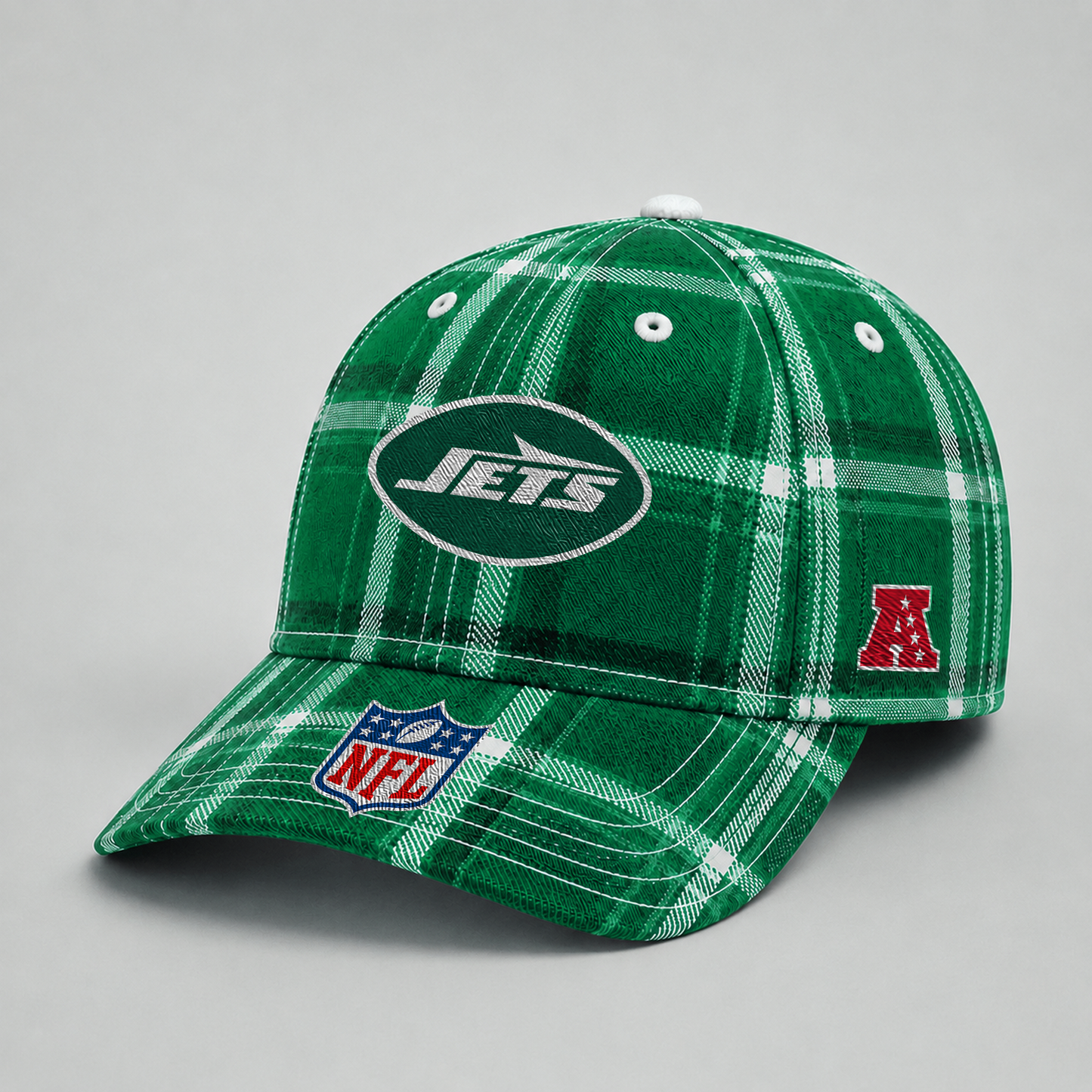 NYJ x NFL Premium Varsity Plaid Cap