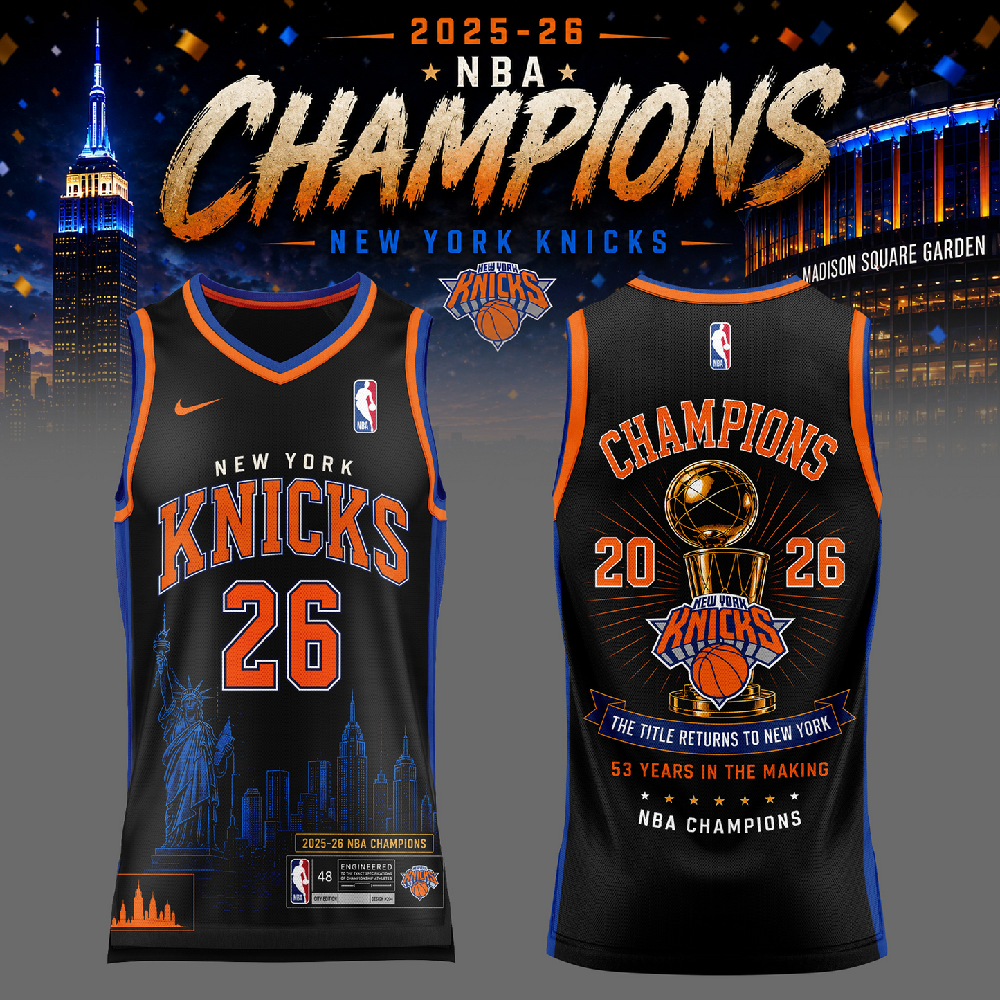 NYK x 2026 NBA Champions Jersey V1 140626