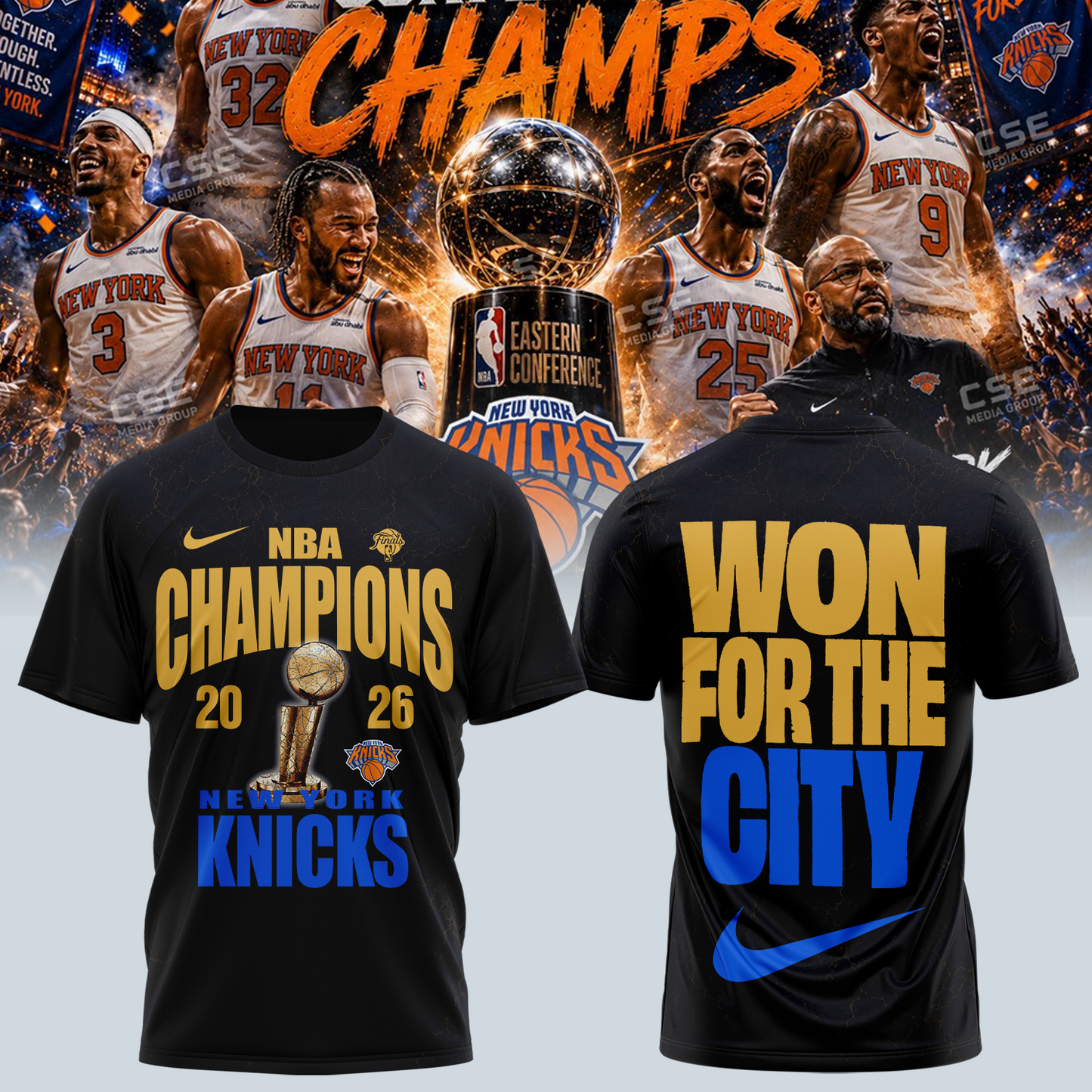 NYK x NBA Champions T-Shirt V3 150626