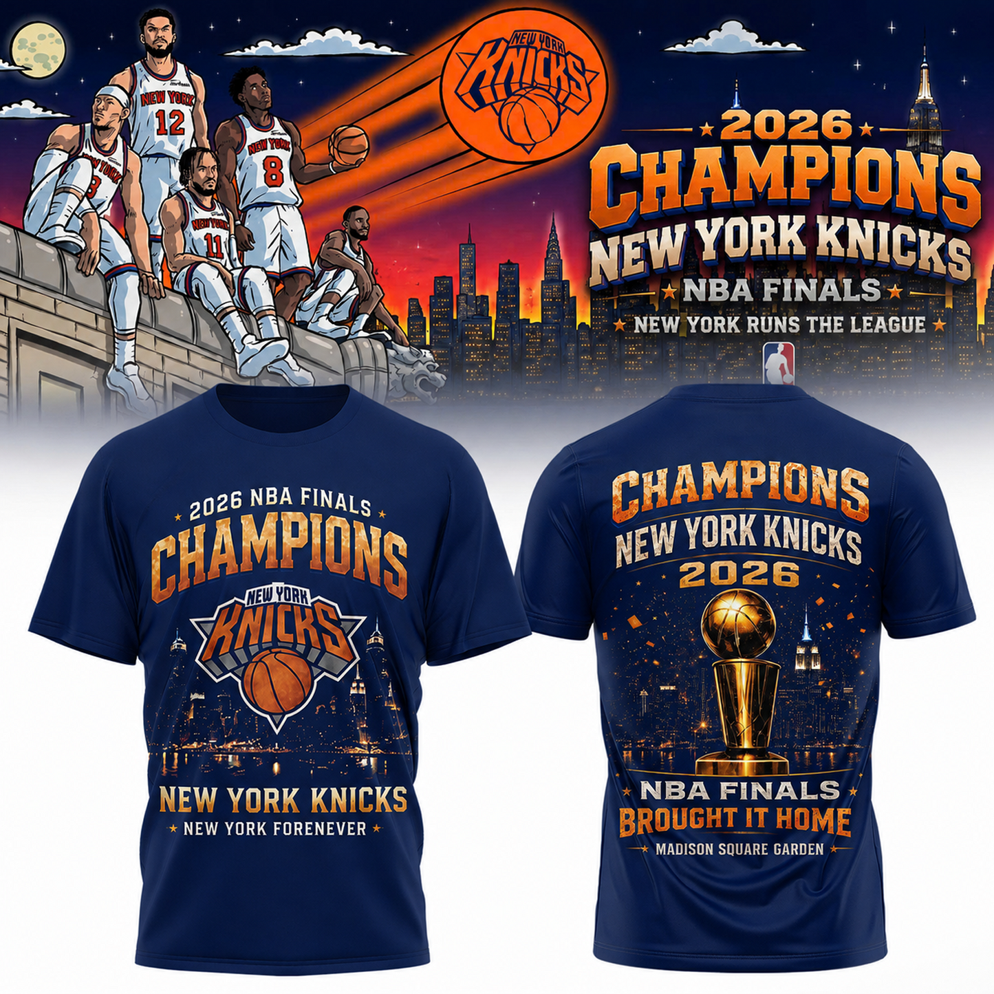 NYK x NBA Final Champions 2025-26 3D Aparael V25 150626