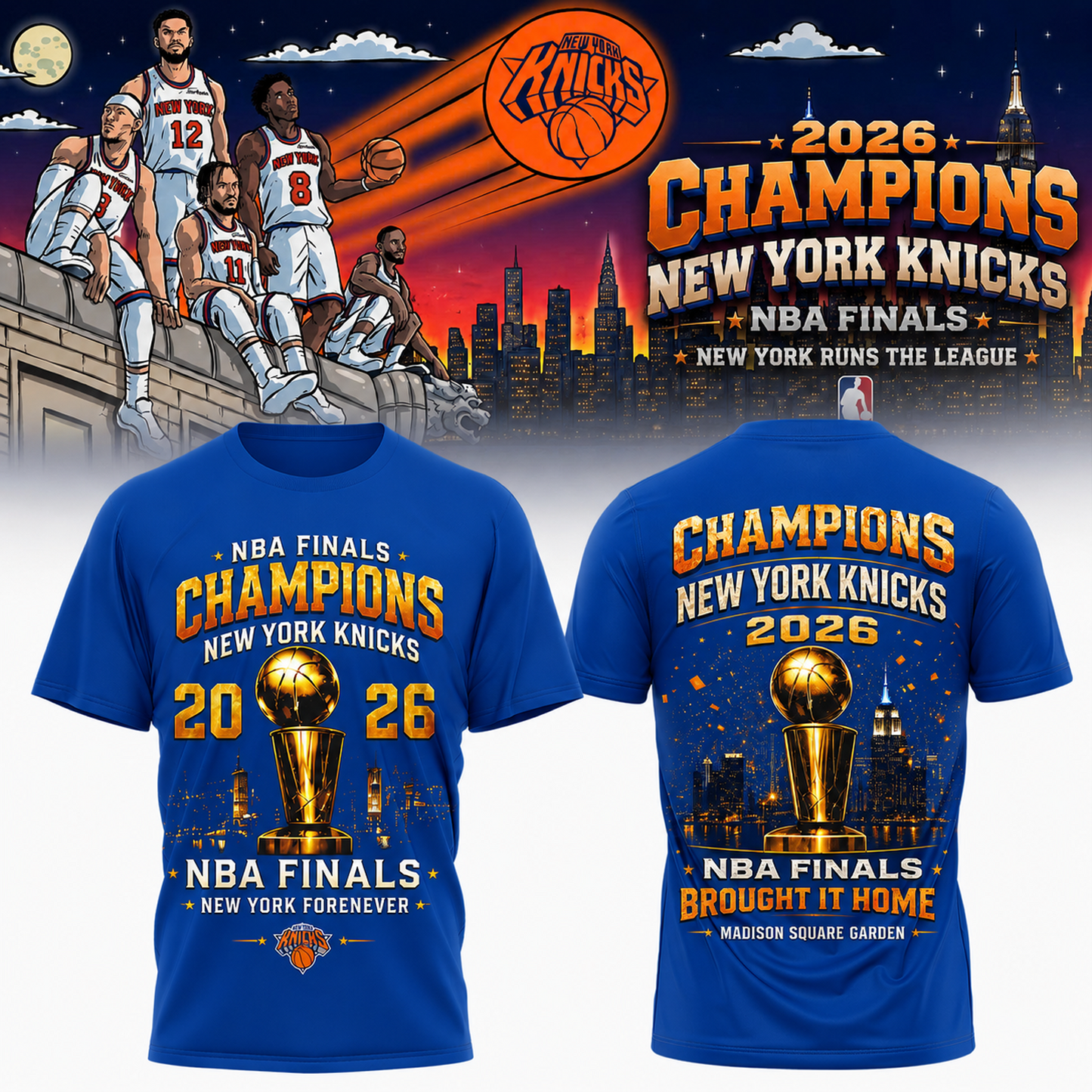 NYK x NBA Final Champions 2025-26 3D Aparael V29 150626