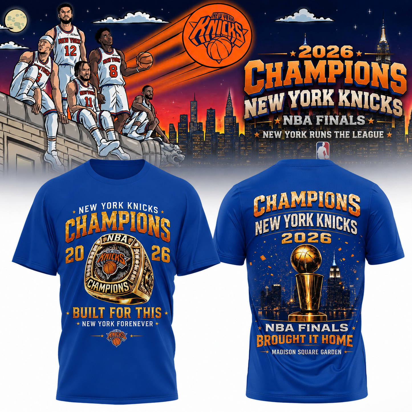 NYK x NBA Final Champions 2025-26 3D Aparael V30 150626