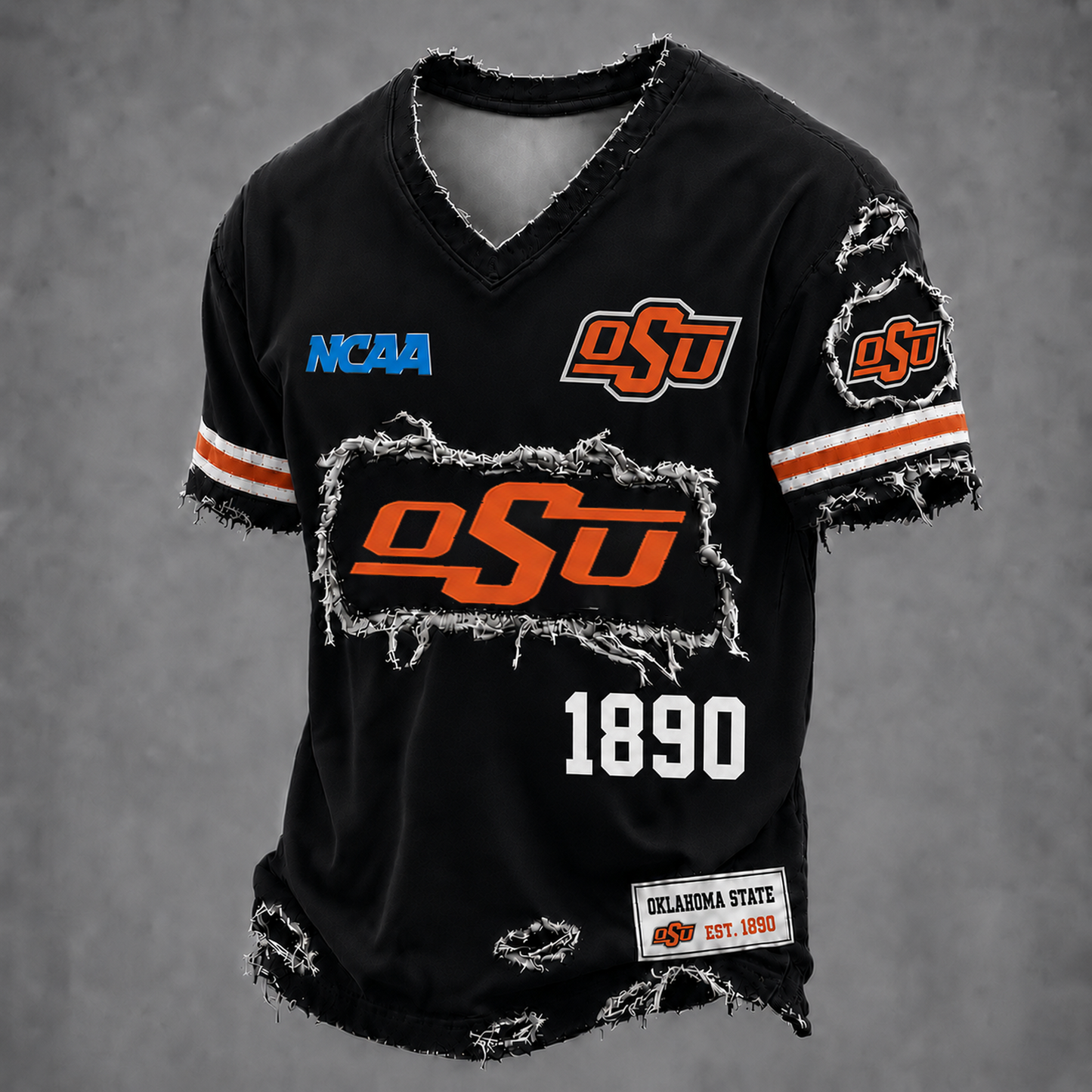 OSO x NCAA LUXURY V-Neck T-Shirt 0506 DatND DVT