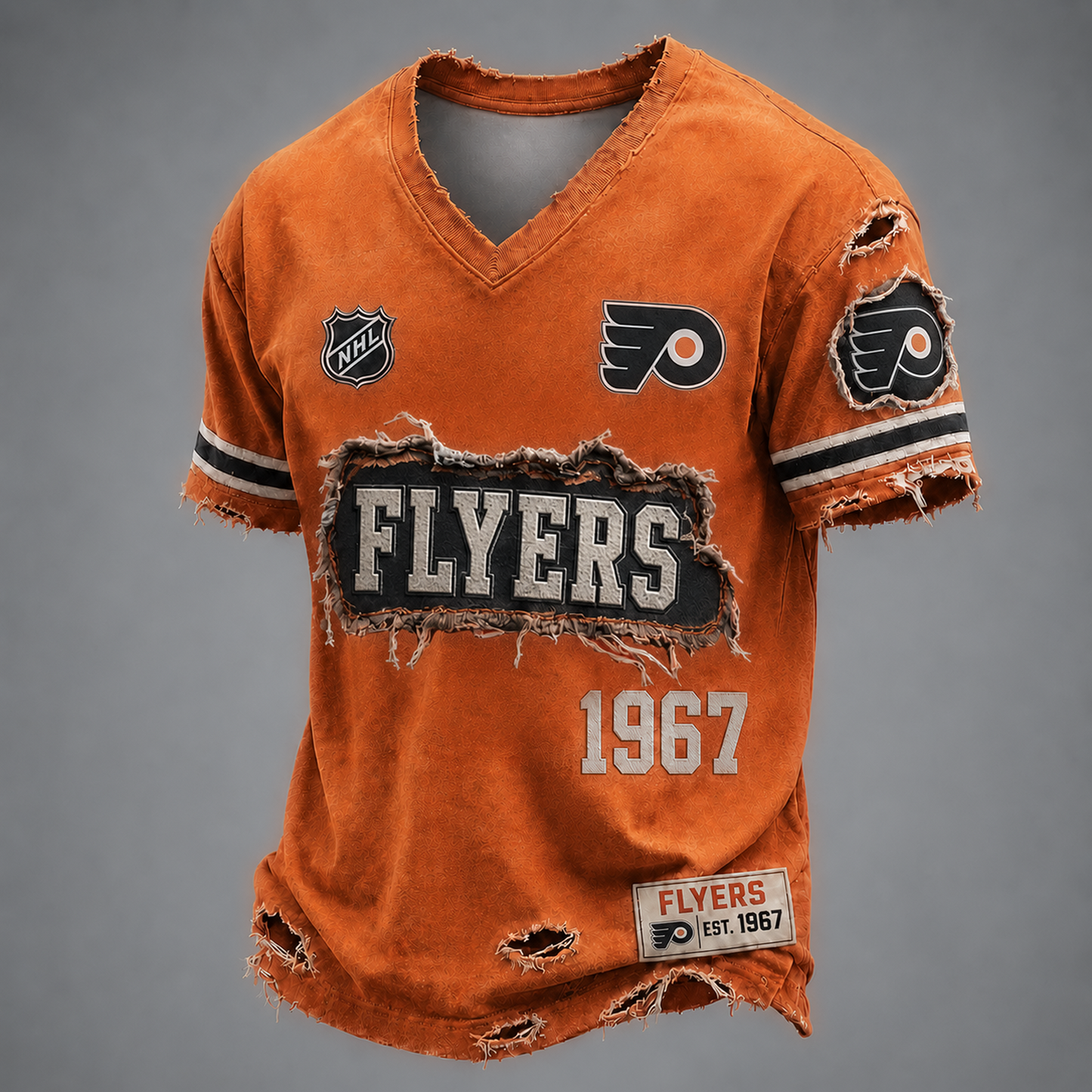 PHI x NHL LUXURY V-Neck T-Shirt2705 DatND DVT