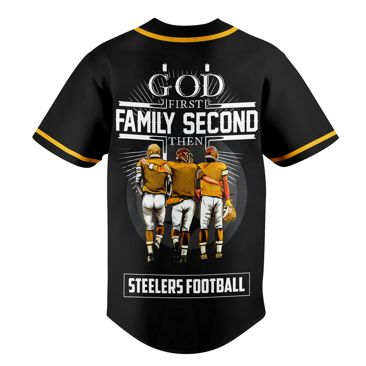PIT x NFL God First, Family Second ƒ?? Faith & Brotherhood Football Jersey