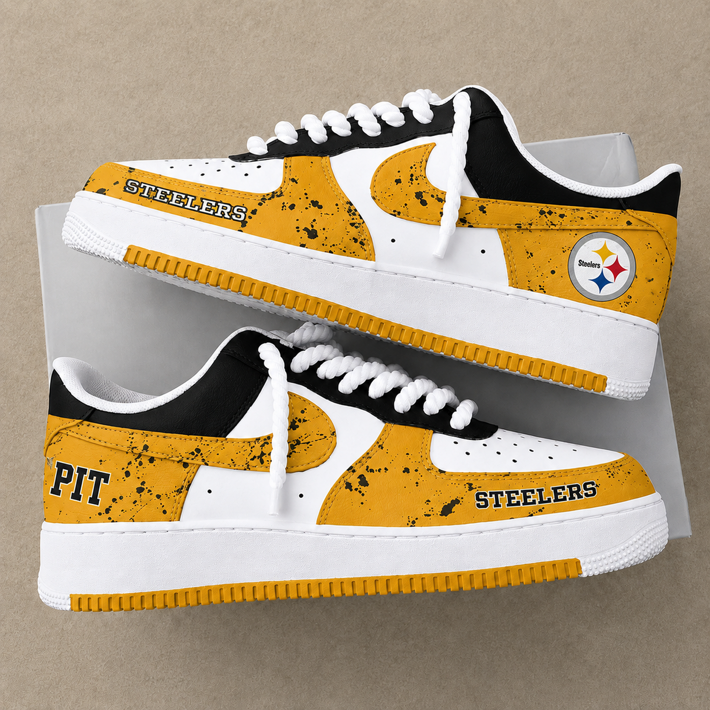 PIT x NFL Premium AF1 Shoes