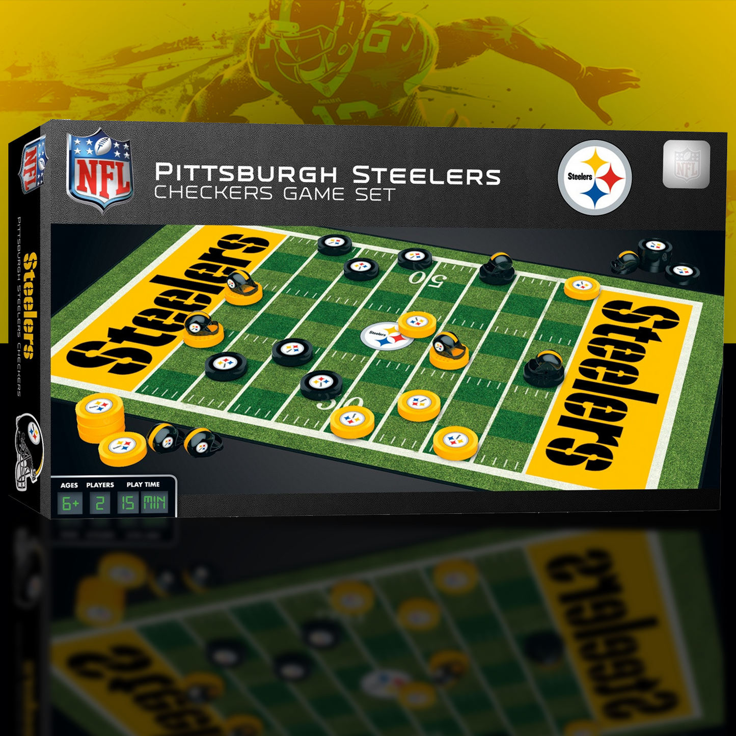PIT x NFL Premium Checkers Game