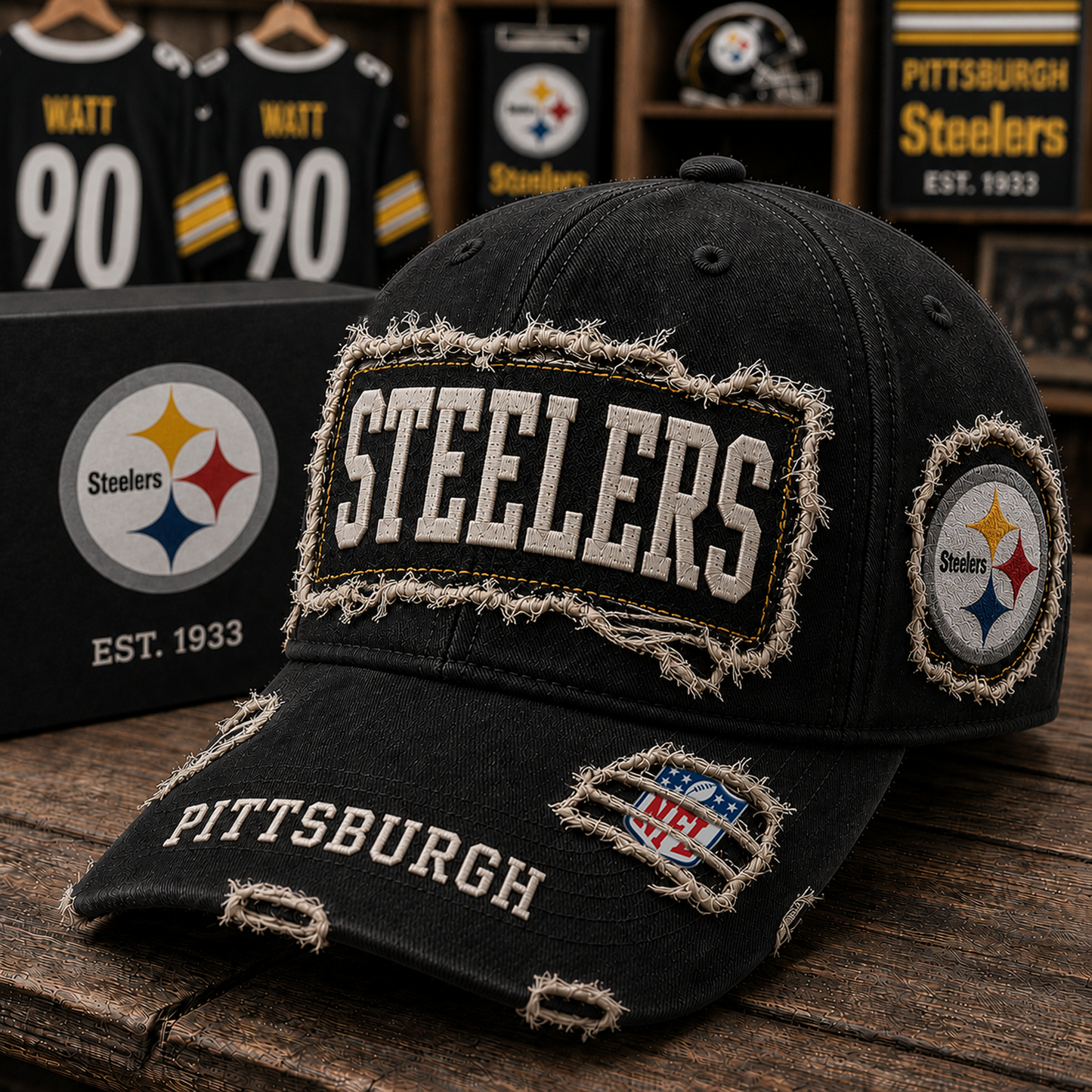PIT x NFL Premium Patch Cap