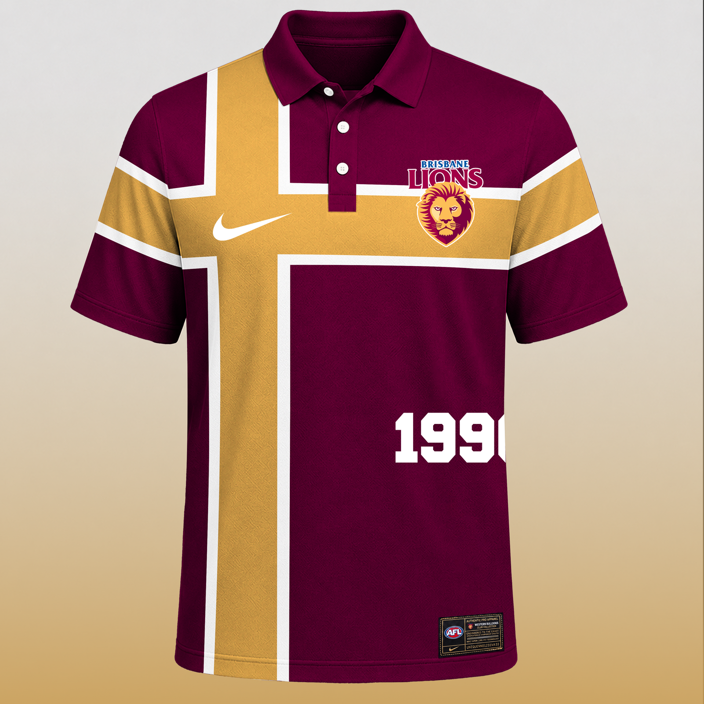 PREMIUM AFL X BL EXCLUSIVE Sporty Cross Stripe Polo Shirt LIMITED EDITION