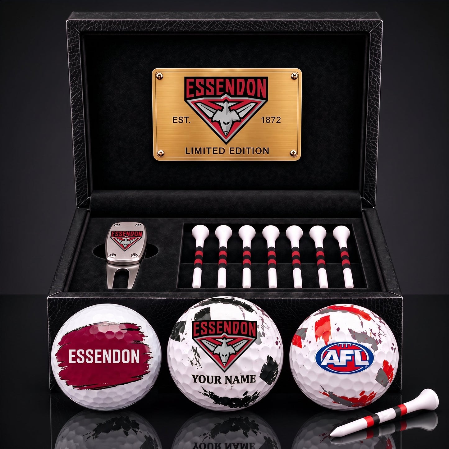 PREMIUM AFL X ESS EXCLUSIVE PERSONALIZED GOLF BALL SET LIMITED EDTION