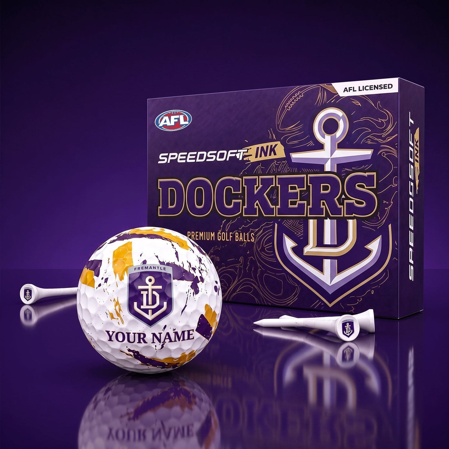 PREMIUM AFL X FD EXCLUSIVE PERSONALIZED GOLF BALL SET LIMITED EDTION