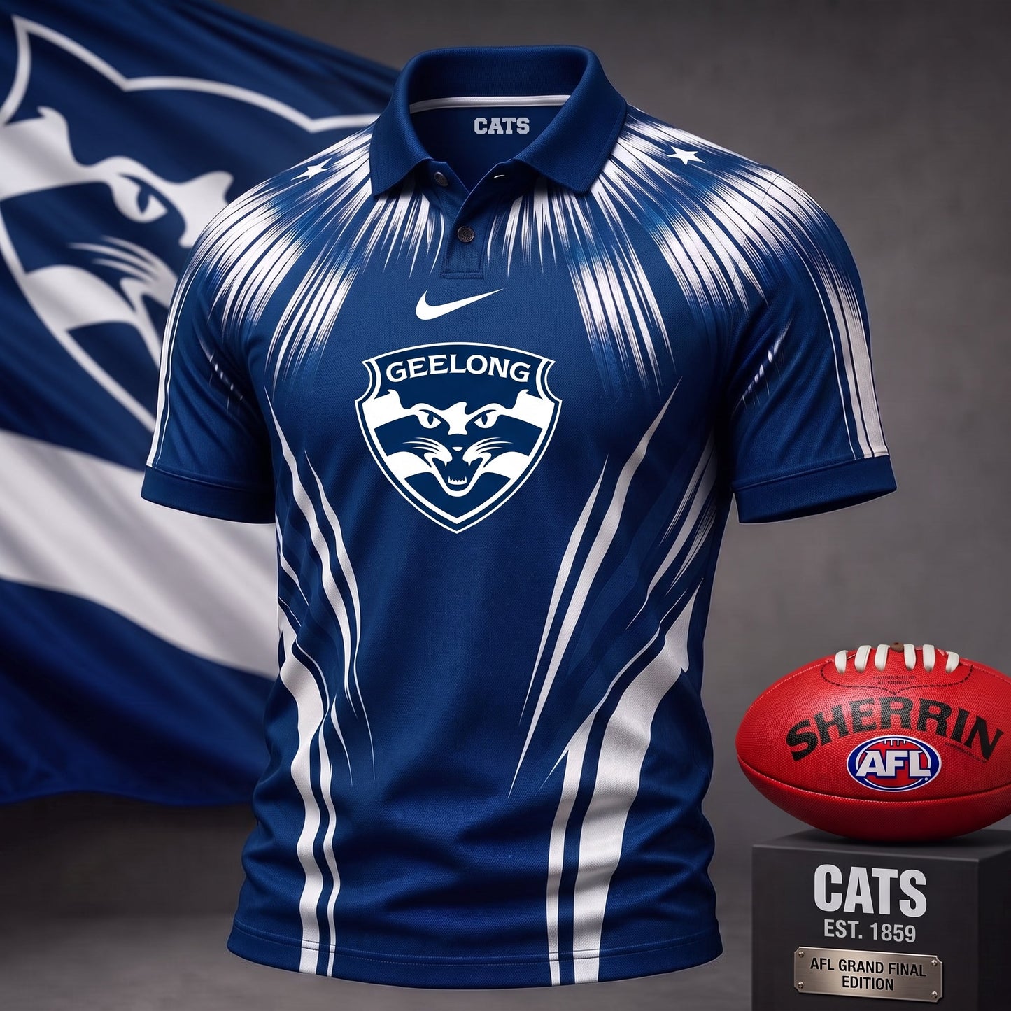 PREMIUM AFL X GEE EXCULISVE COLORFUL POLO SHIRT LIMITED EDITION
