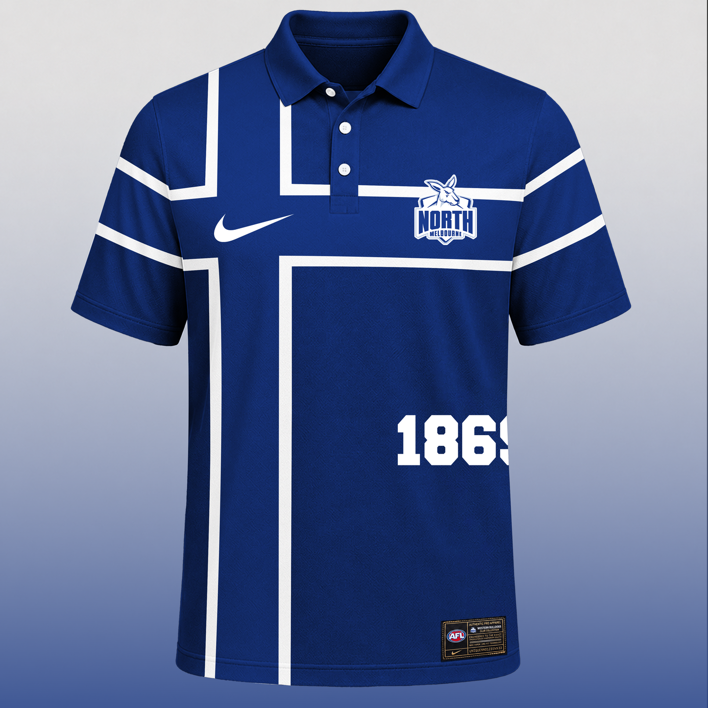 PREMIUM AFL X NM EXCLUSIVE Sporty Cross Stripe Polo Shirt LIMITED EDITION