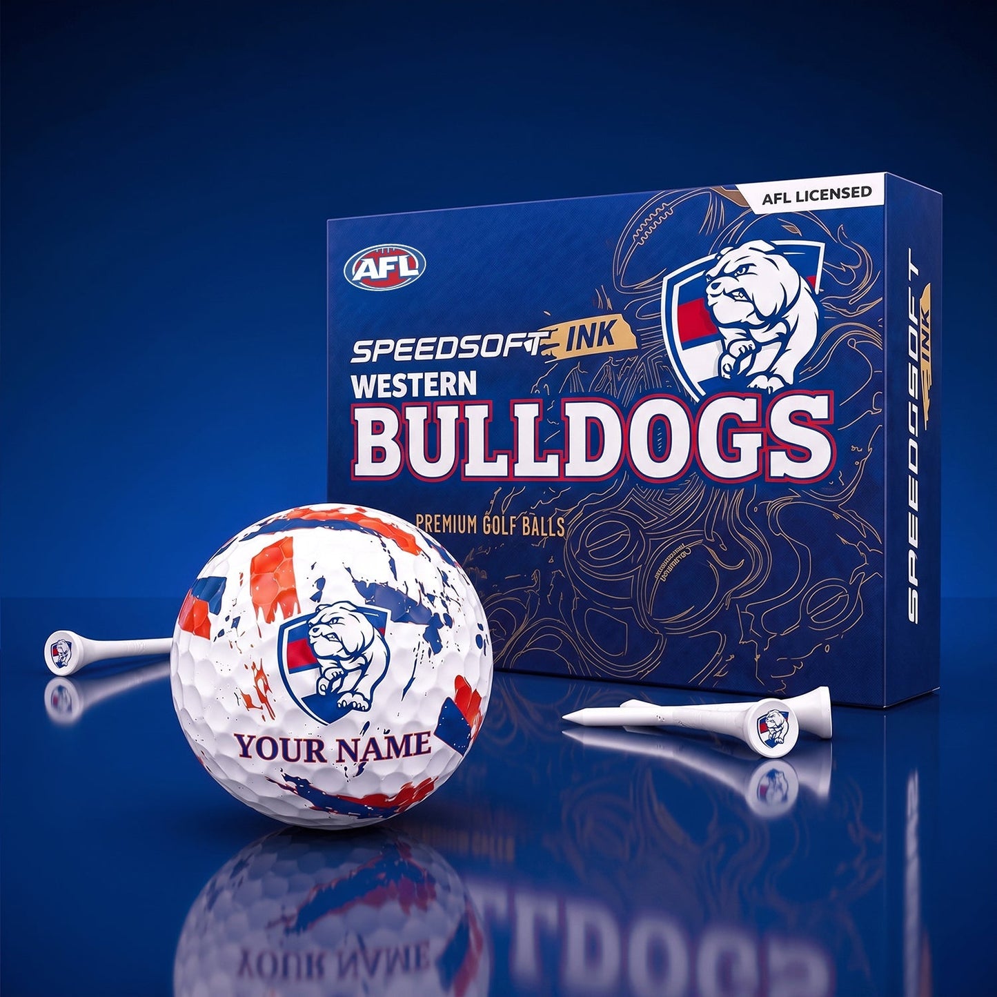 PREMIUM AFL X WB EXCLUSIVE PERSONALIZED GOLF BALL SET LIMITED EDTION