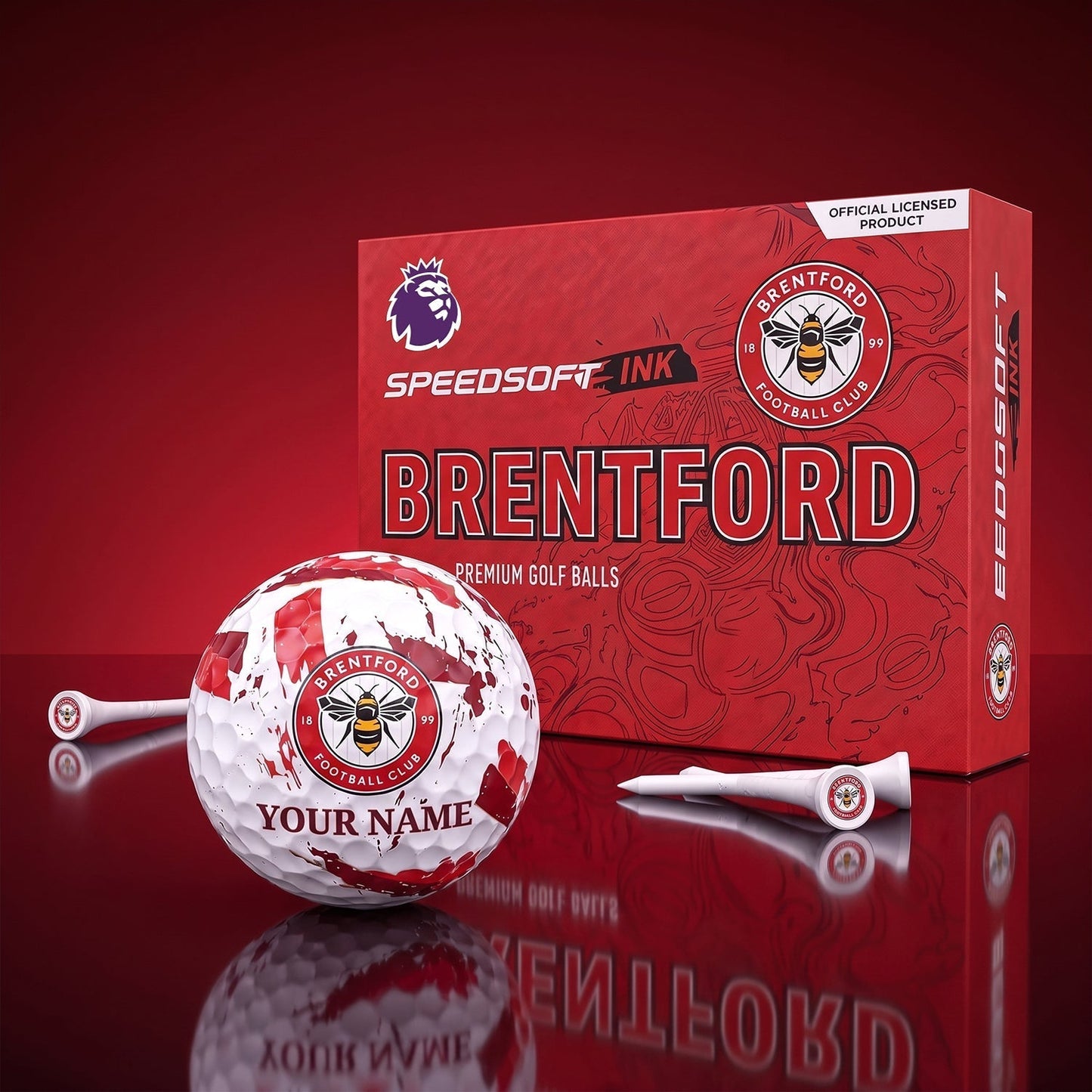 PREMIUM EPL X BRE EXCLUSIVE PERSONALIZED GOLF BALL SET LIMITED EDTION