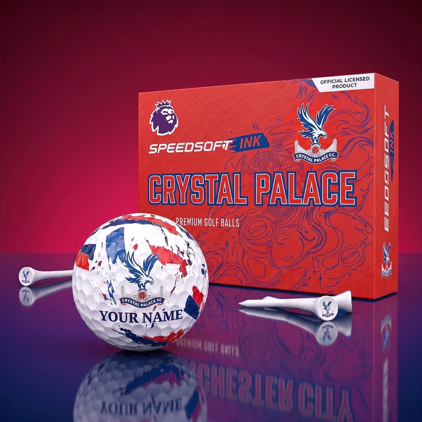 PREMIUM EPL X CRY EXCLUSIVE PERSONALIZED GOLF BALL SET LIMITED EDTION