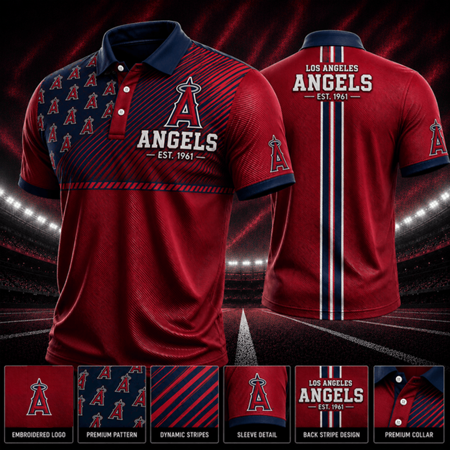 PREMIUM MLB X LA EXCLUSIVE POLO SHIRT LIMITED EDITION