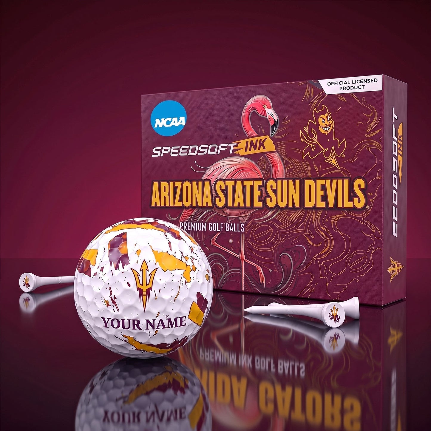 PREMIUM NCAA X ASSD EXCLUSIVE PERSONALIZED GOLF BALL SET LIMITED EDTION