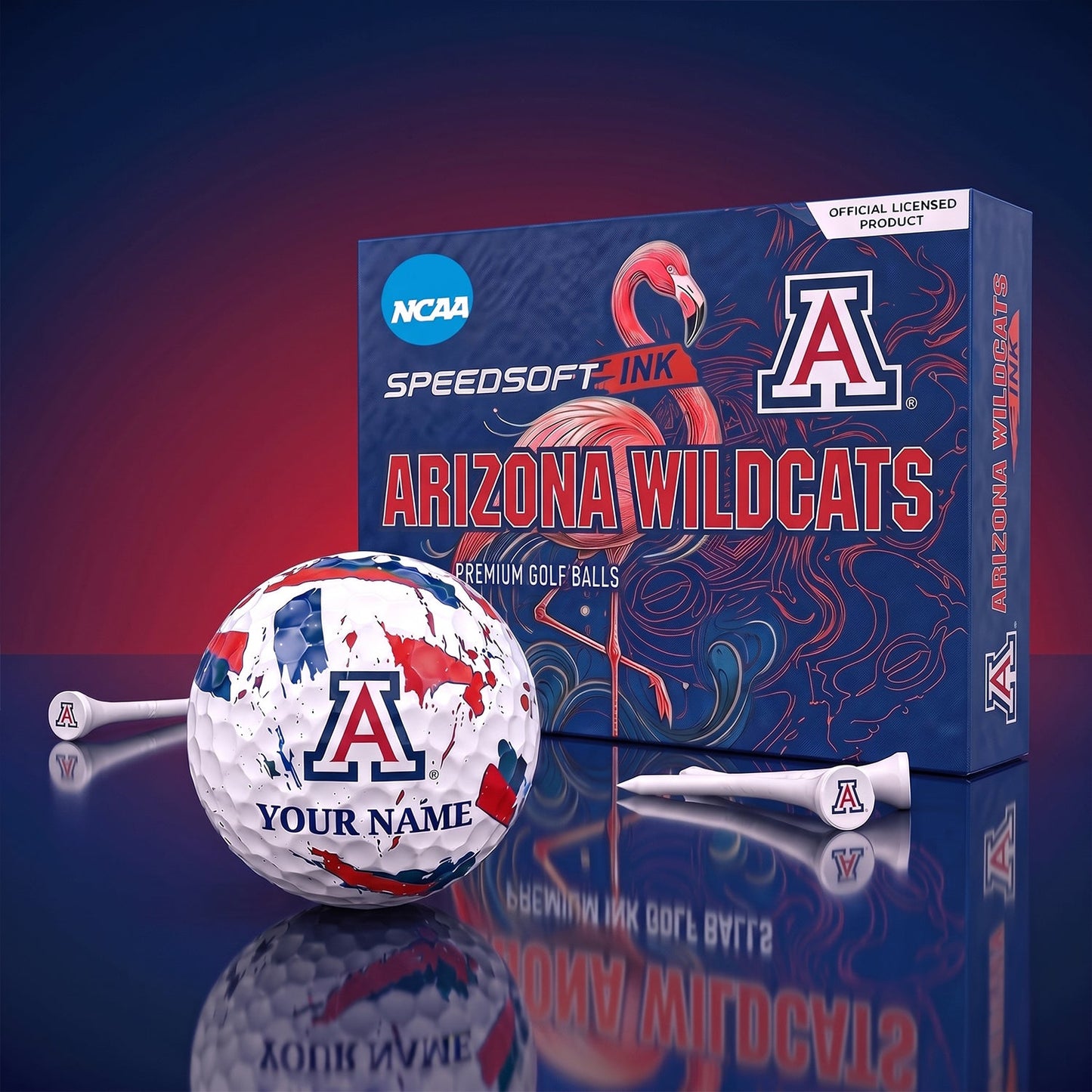 PREMIUM NCAA X AW EXCLUSIVE PERSONALIZED GOLF BALL SET LIMITED EDTION